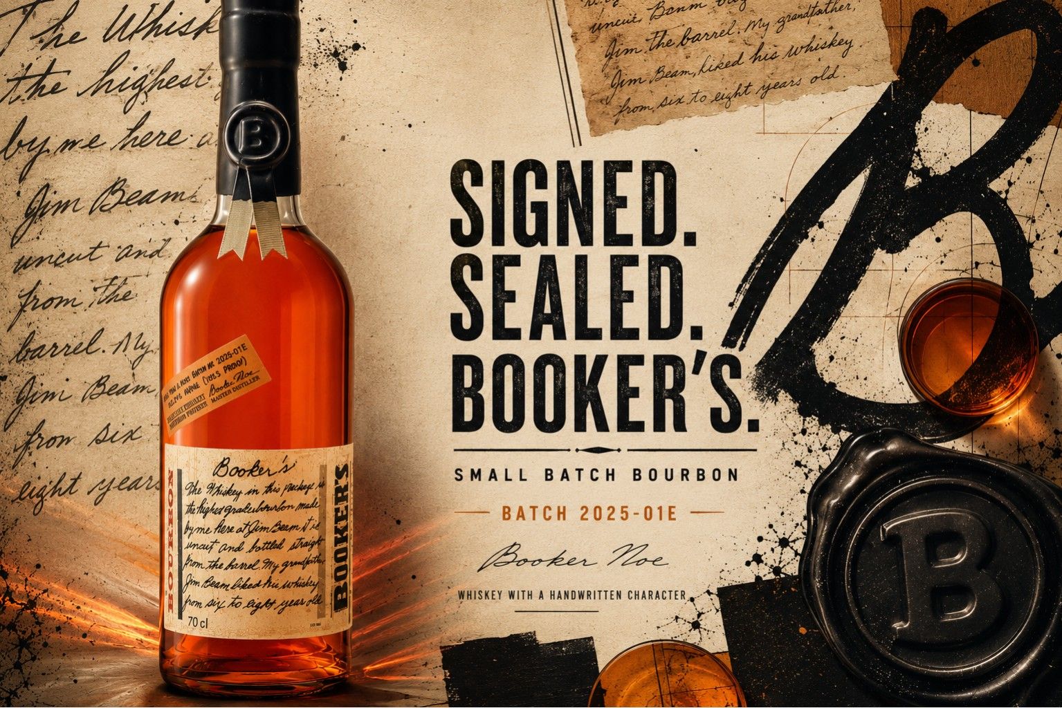 Booker's 2025-01 Batch Bourbon: 7 Year Old Barrel Proof