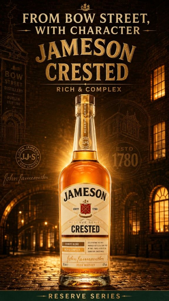 Jameson Crested Triple Distilled Irish Whiskey