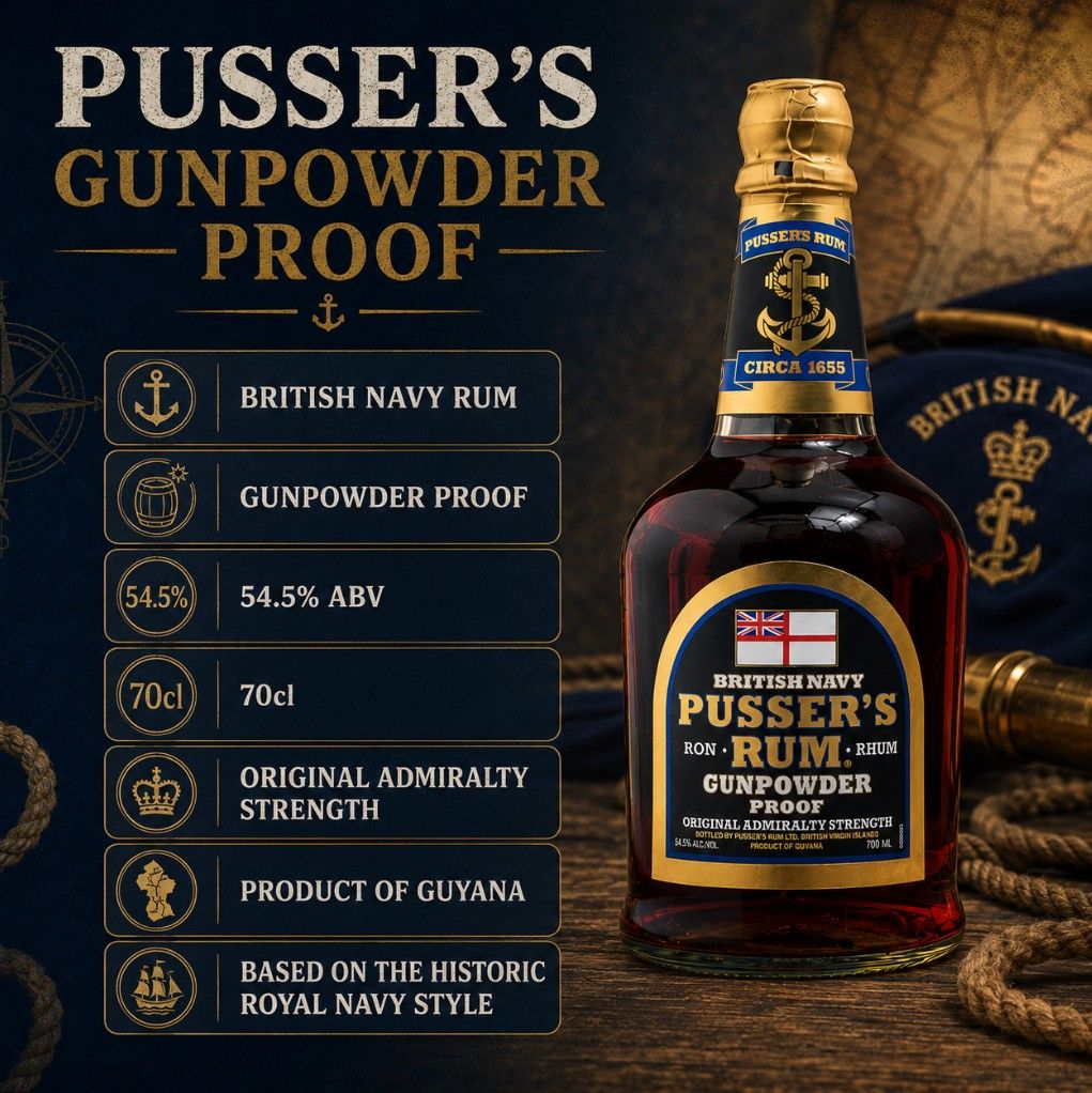 Pusser's Rum Gunpowder Proof