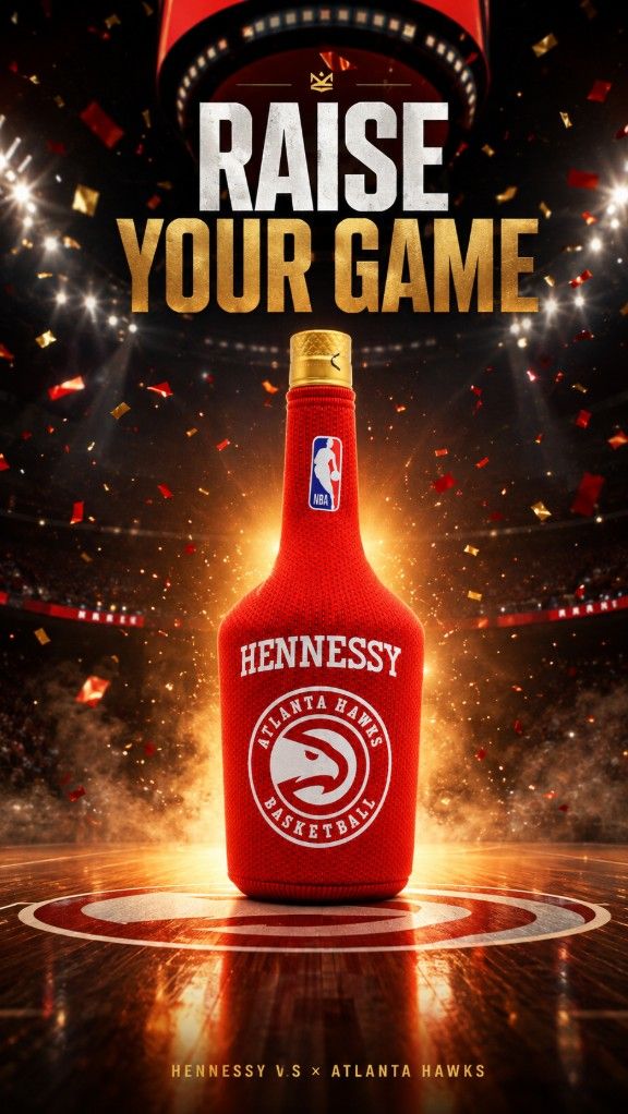 Hennessy V.S NBA Atlanta Hawks Limited Edition Cognac