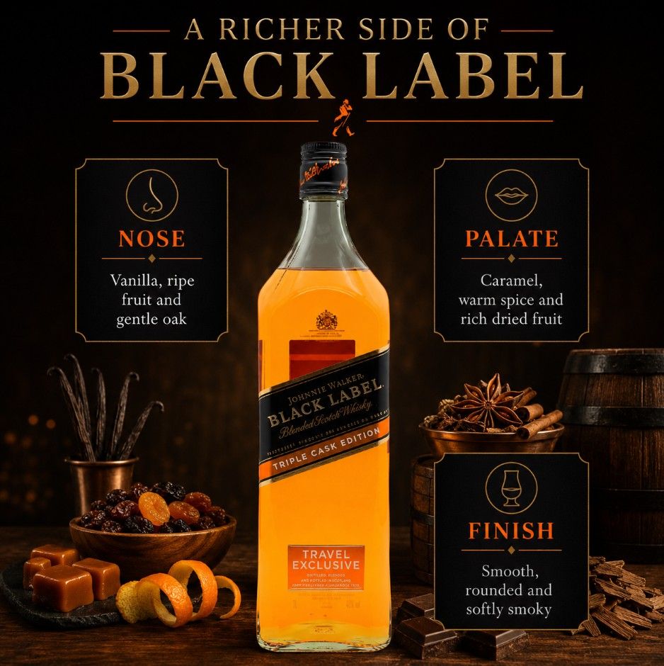 Black Label Johnnie Walker 1litre