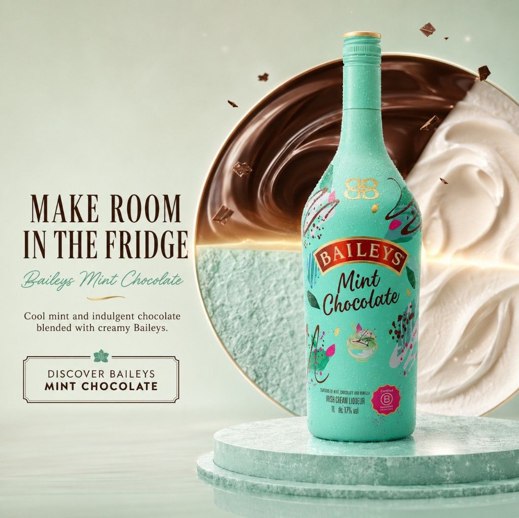 Baileys Mint Chocolate Cream Liqueur 1 Litre