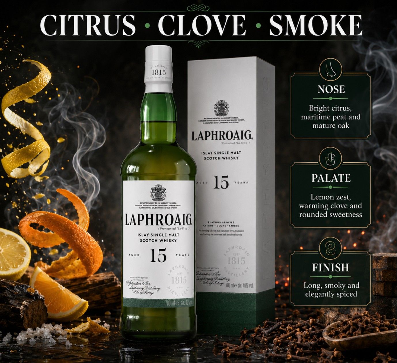 Laphroaig 15 Year Old Review, Tasting Notes & Comparisons