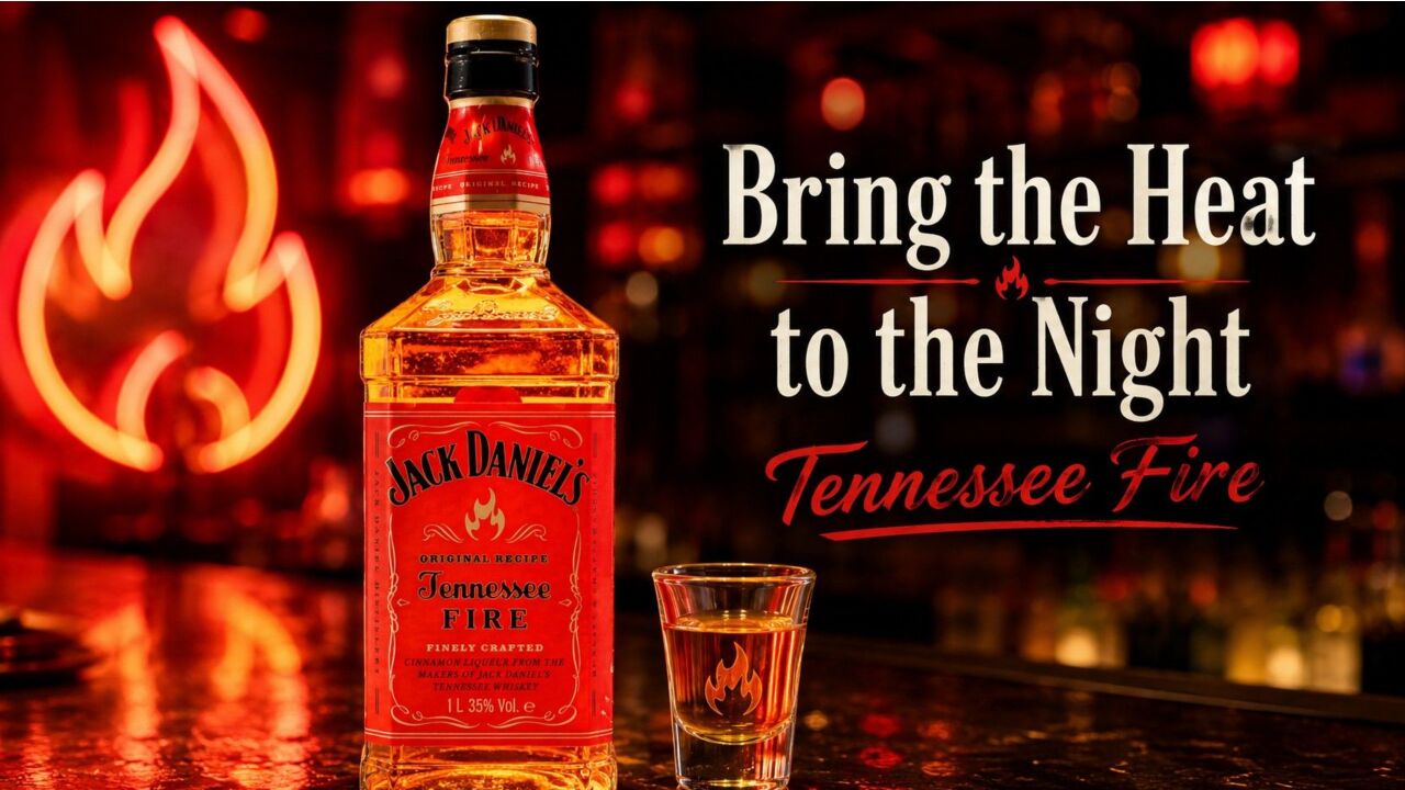 Jack Daniel’s Tennessee Fire Old Black Text Bottling