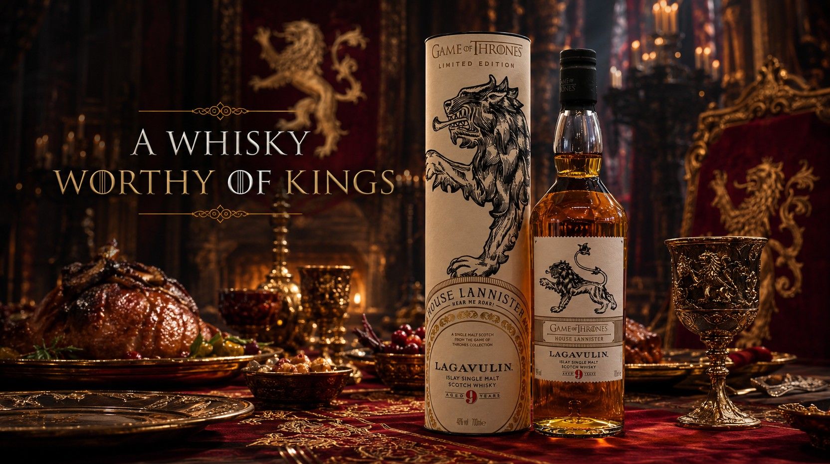 Lagavulin Game of Thrones House Lannister 9 Year Old Islay Single
