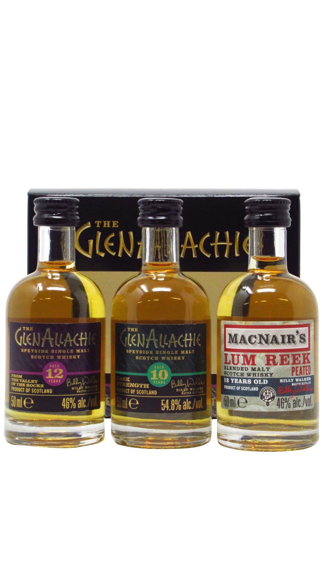 GlenAllachie Single Malt Scotch Whisky Miniature Gift Pack