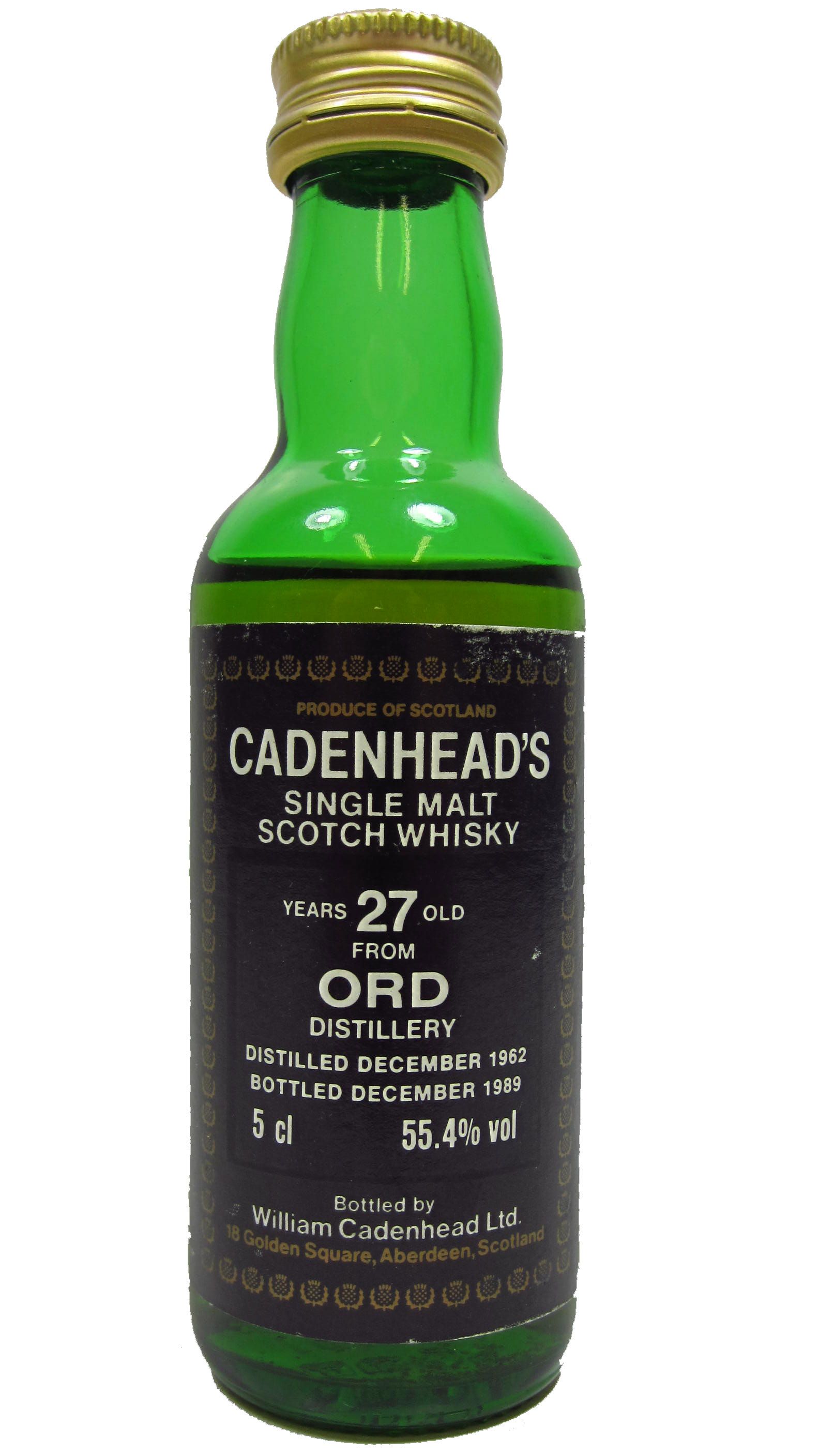 Glen Ord Cadenhead's Single Malt Scotch Whisky Miniature