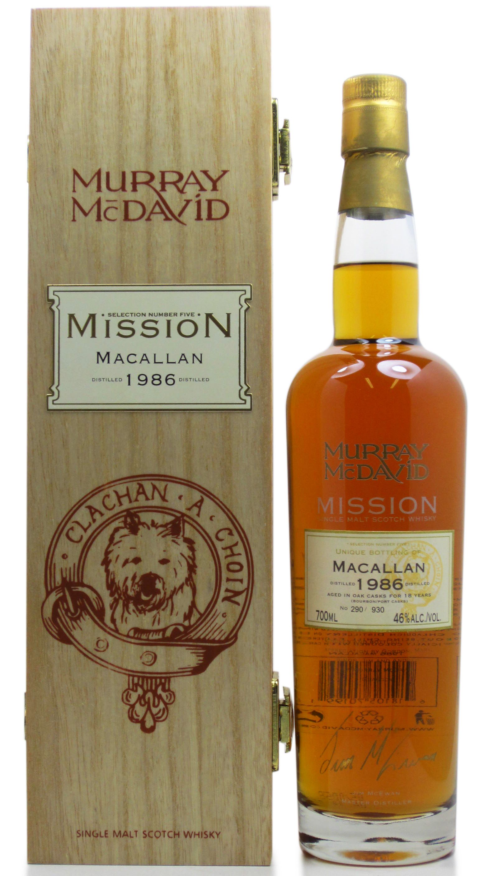 The Macallan Murray McDavid Mission Selection Number Five Single Malt Scotch Whisky