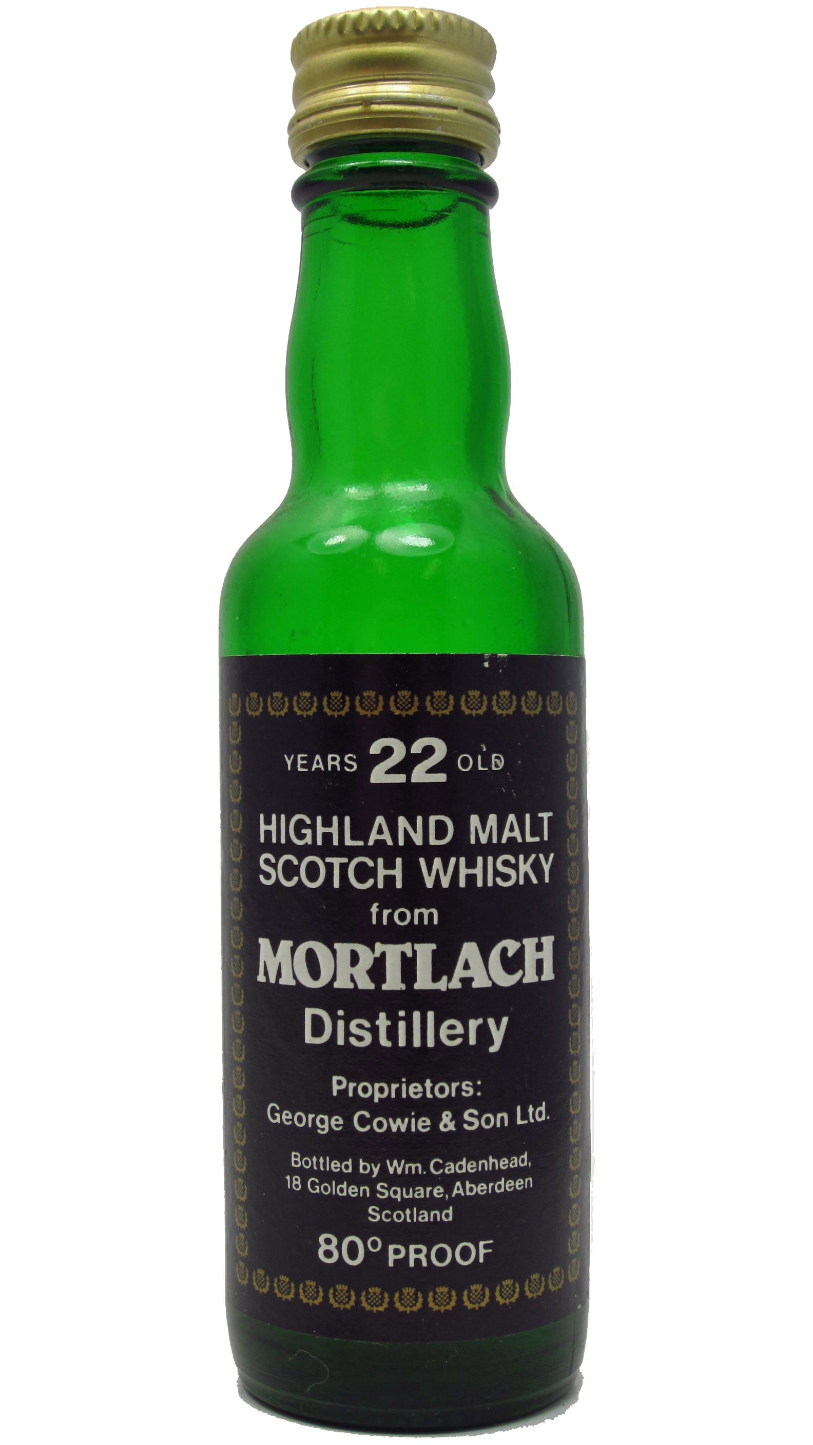 Mortlach Cadenhead's Single Malt Scotch Whisky Miniature