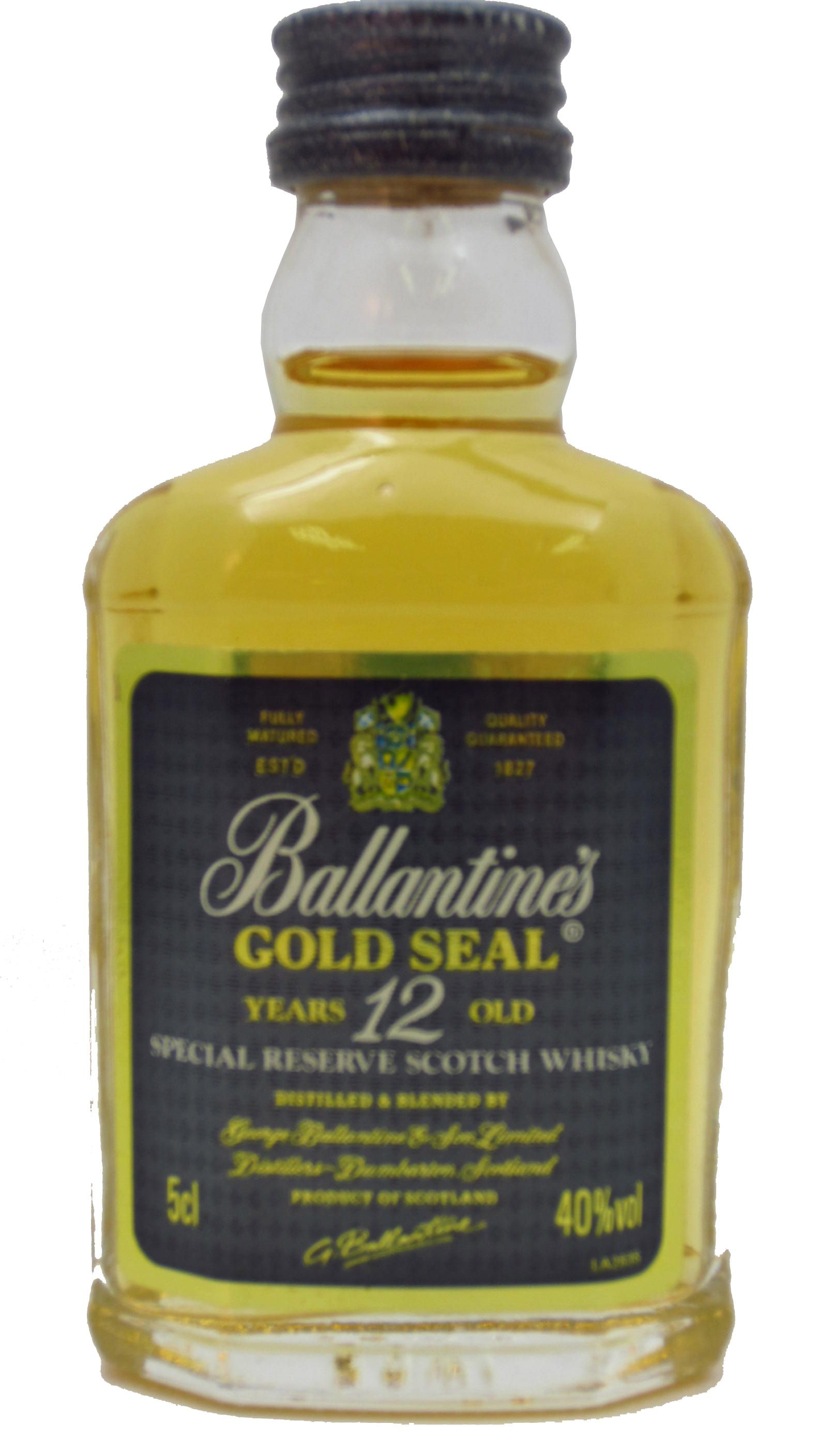 Ballantines Gold Seal Whisky Miniature