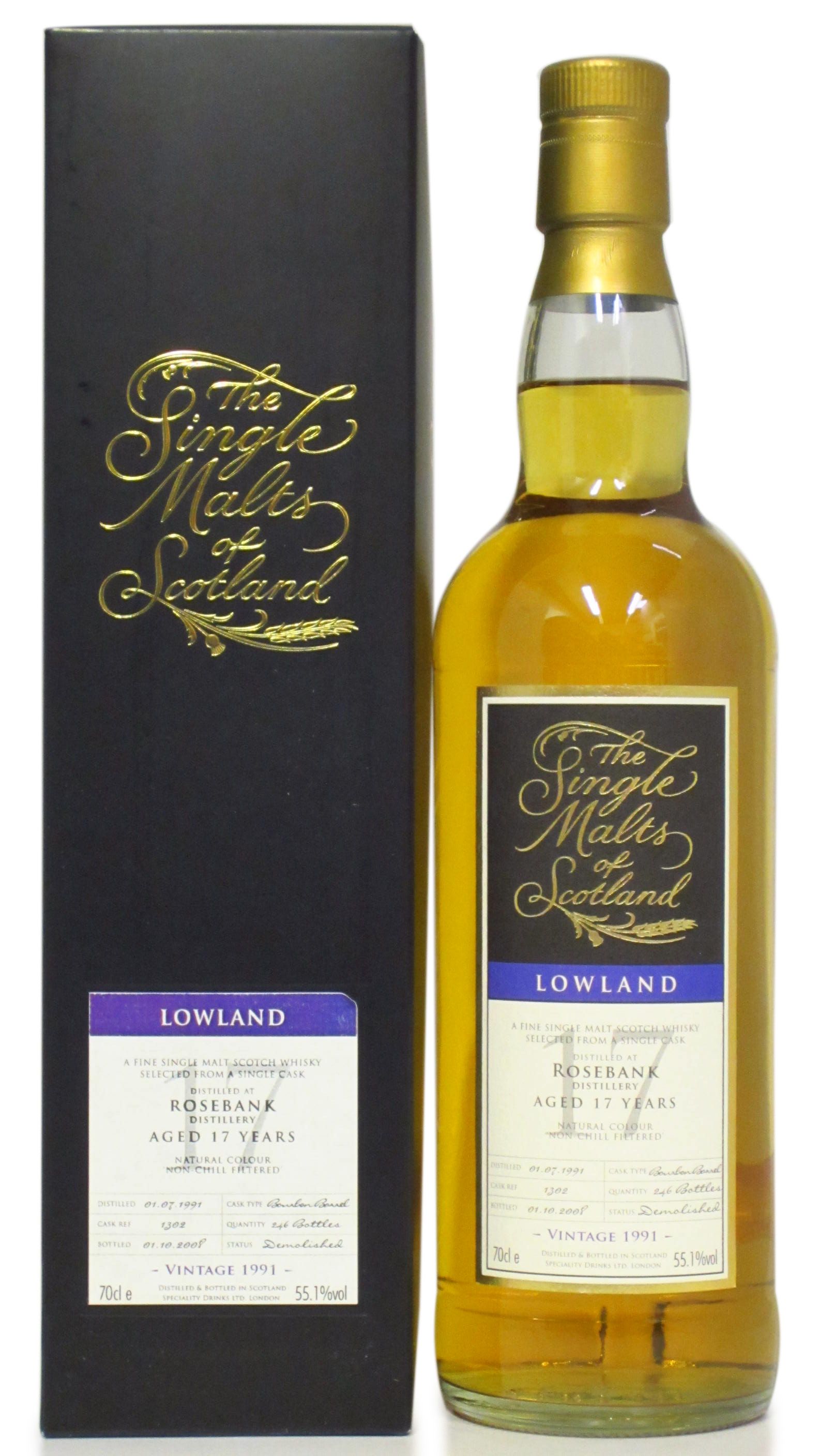 Rosebank (silent) The Single Malts of Scotland Whisky