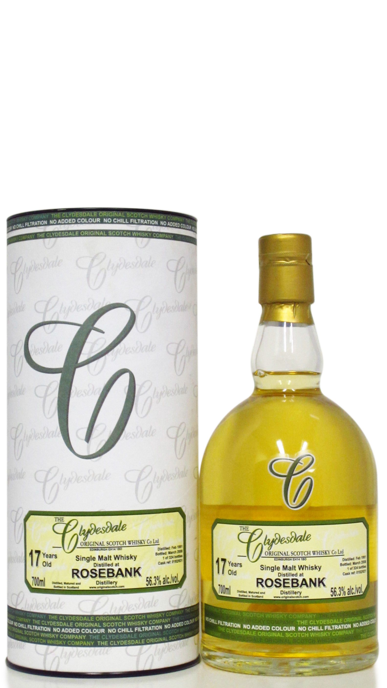 Rosebank (silent) The Clydesdale Single Malt Whisky