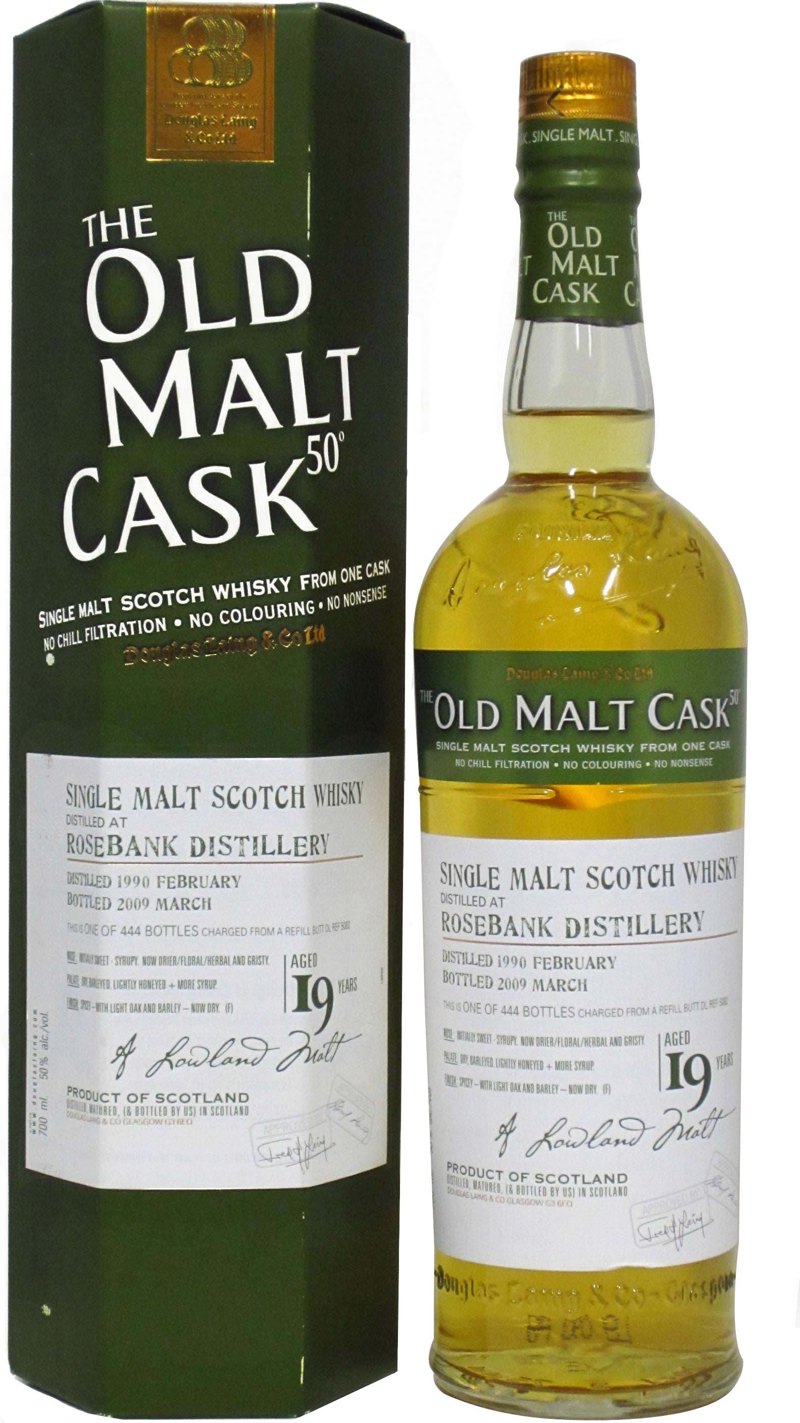 Rosebank (silent) Old Malt Cask Single Malt Scotch Whisky