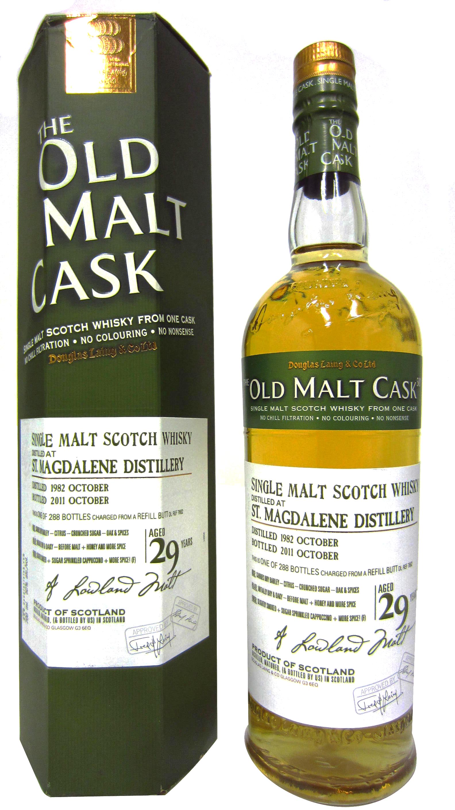 St. Magdalene (silent) - Old Malt Cask Single Malt Scotch 1982 29 year old Whisky