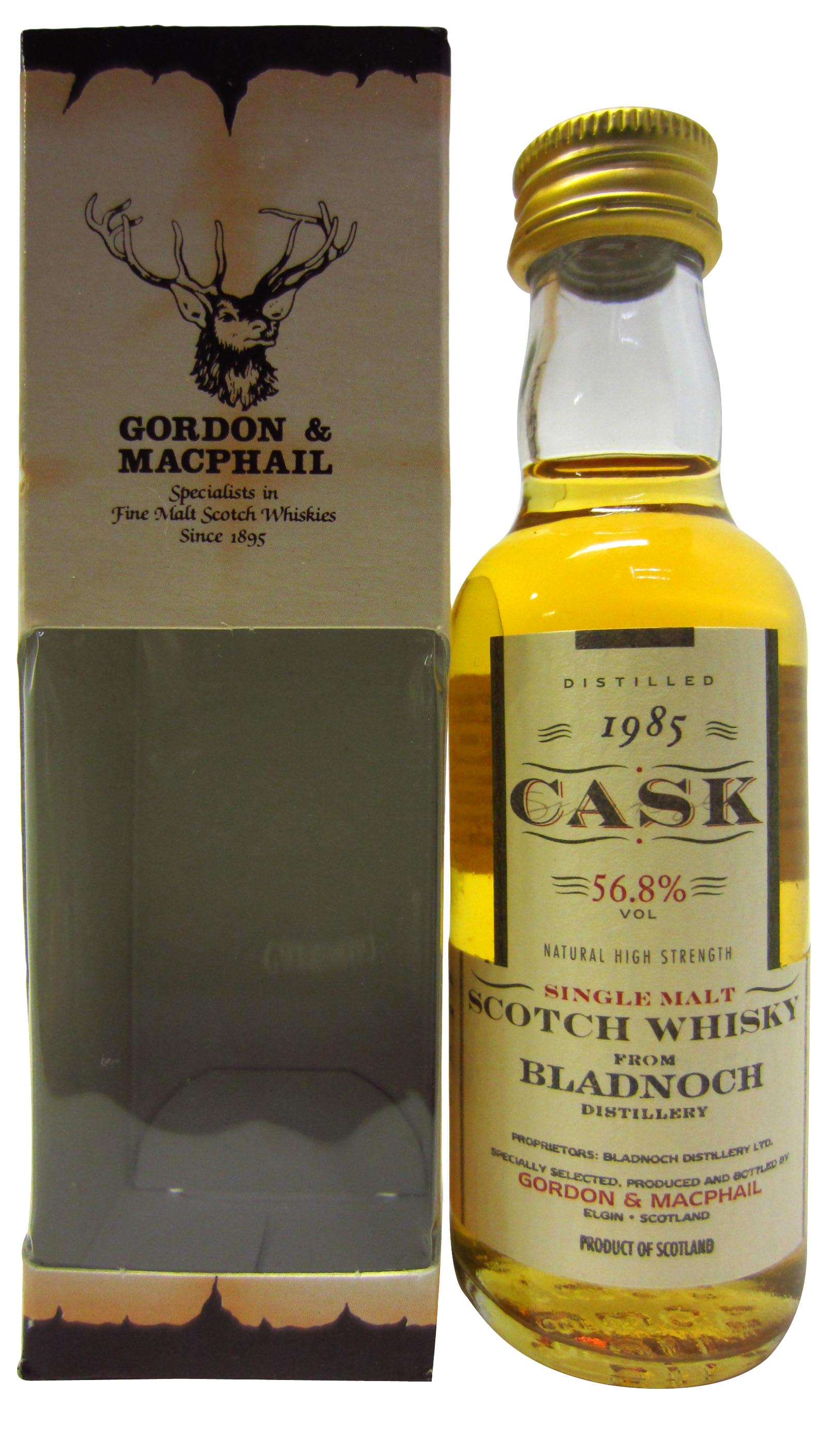 Bladnoch Single Cask Whisky Miniature
