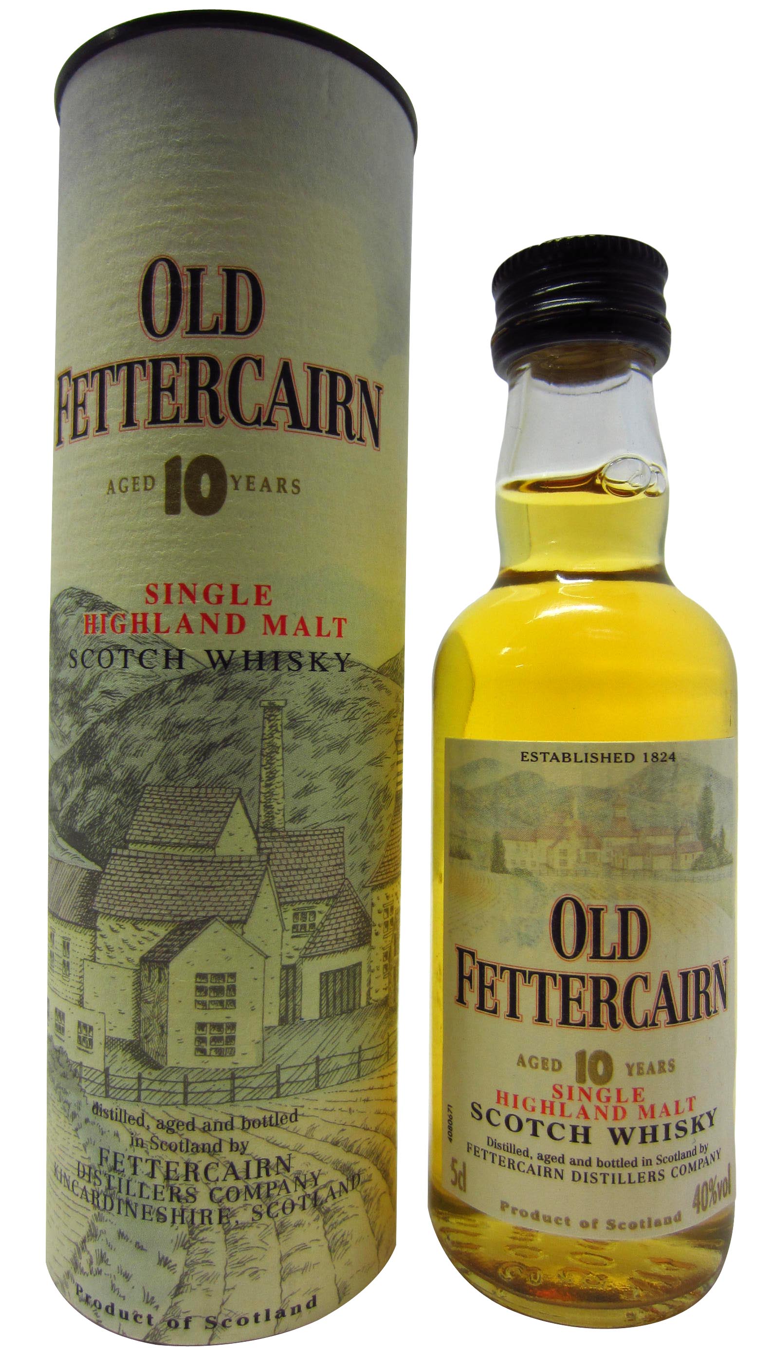 Fettercairn Single Highland Malt Whisky Miniature