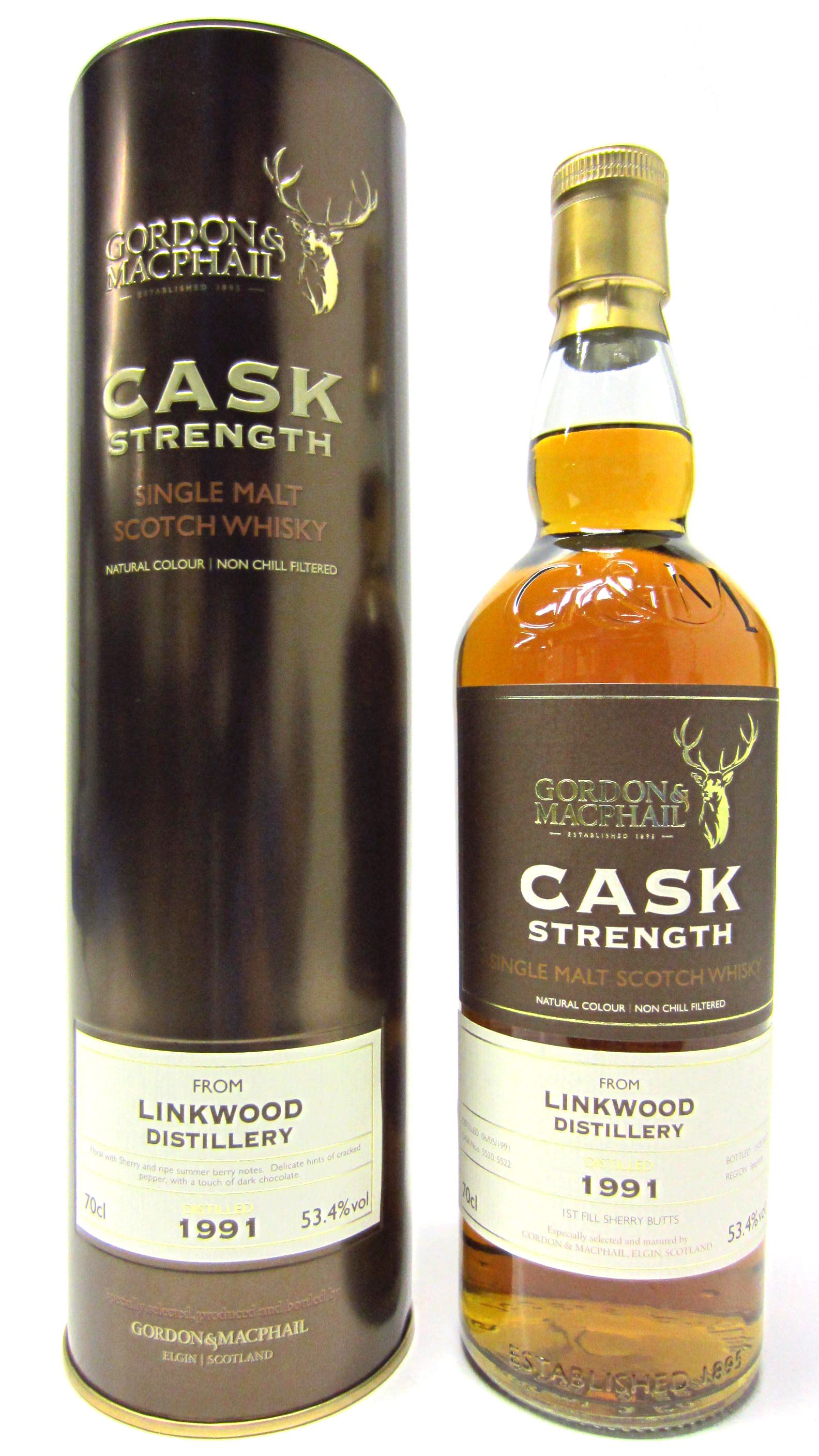 Linkwood Gordon & MacPhail Cask Strength Single Malt Scotch Whisky