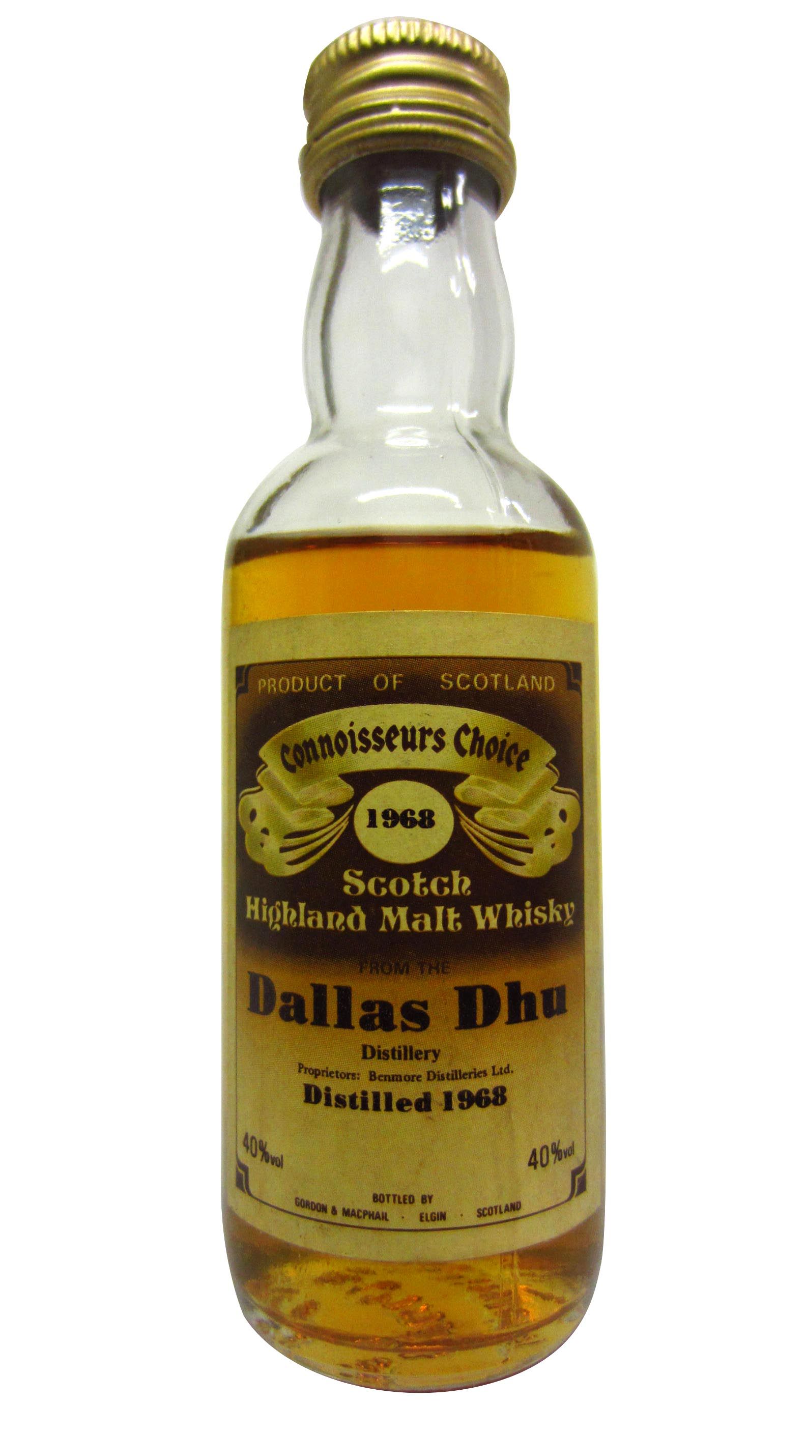 Dallas Dhu (silent) Connoisseurs Choice Single Malt Scotch Whisky Miniature