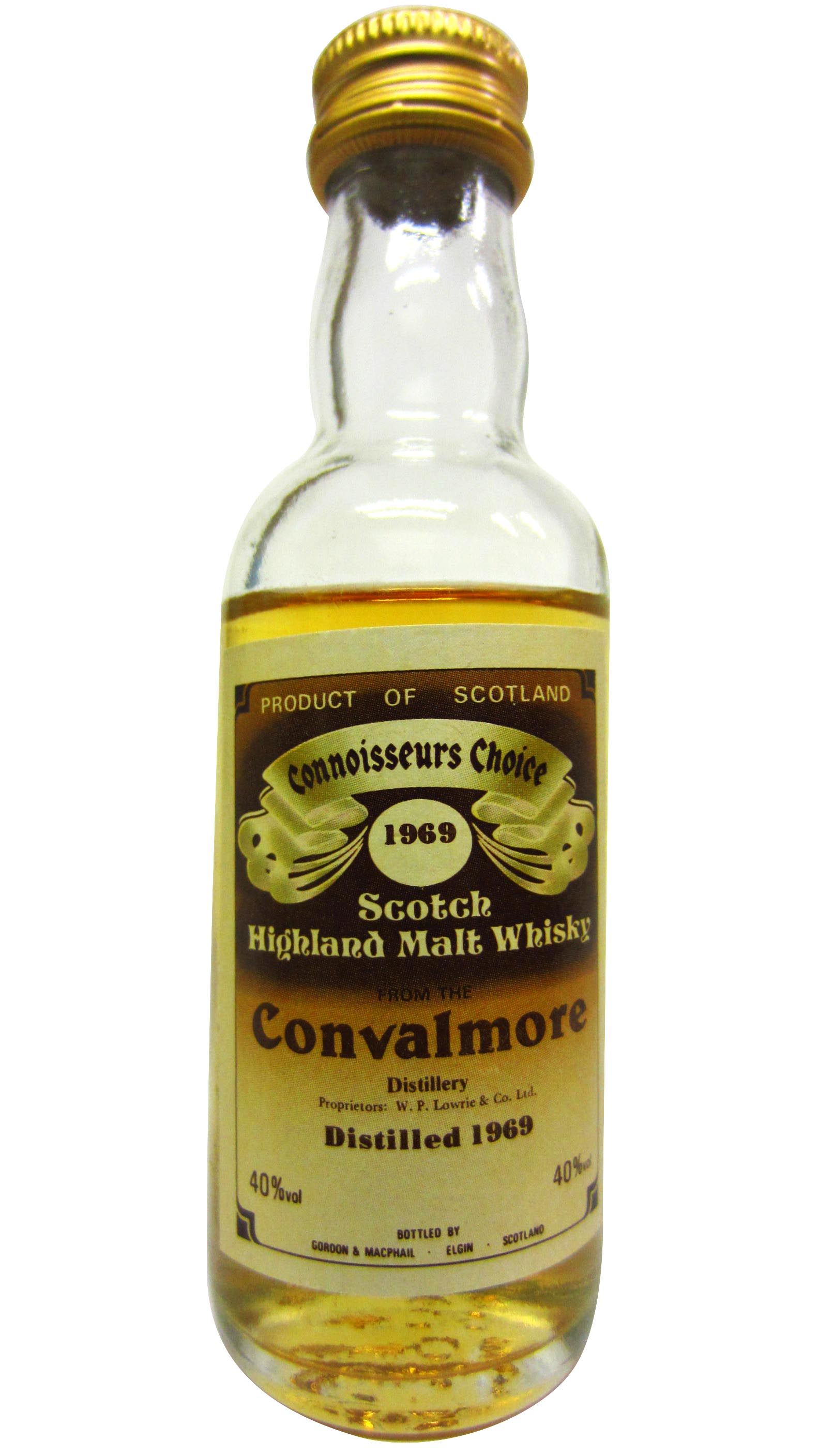 Convalmore (silent) Connoisseurs Choice Single Malt Scotch Whisky Miniature