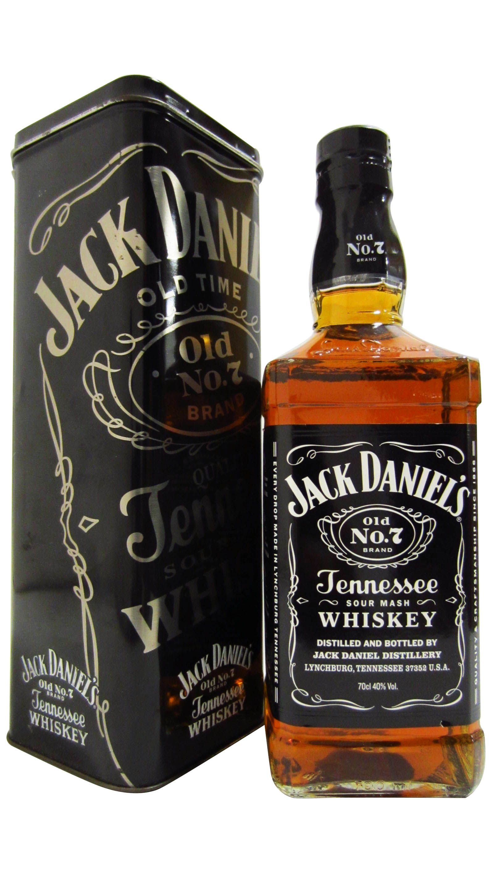 Jack Daniel's Old No. 7 Tennessee Whiskey & Branded Gift Tin