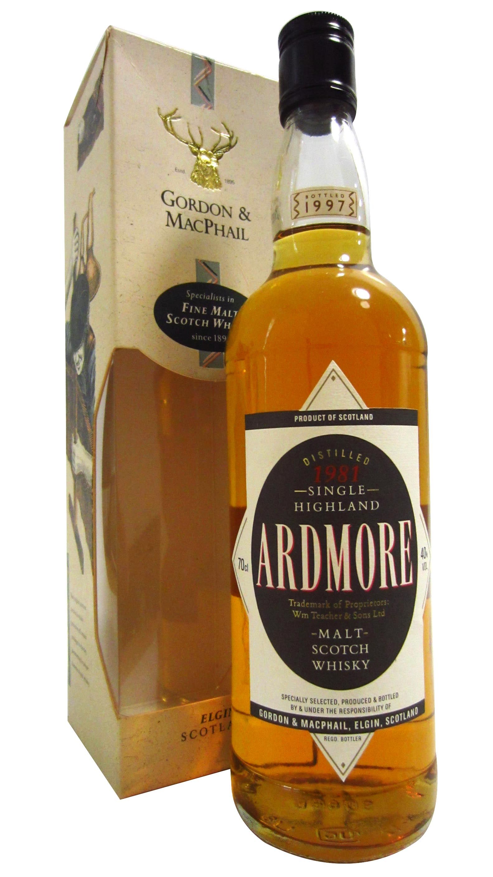 Ardmore Single Highland Malt Whisky