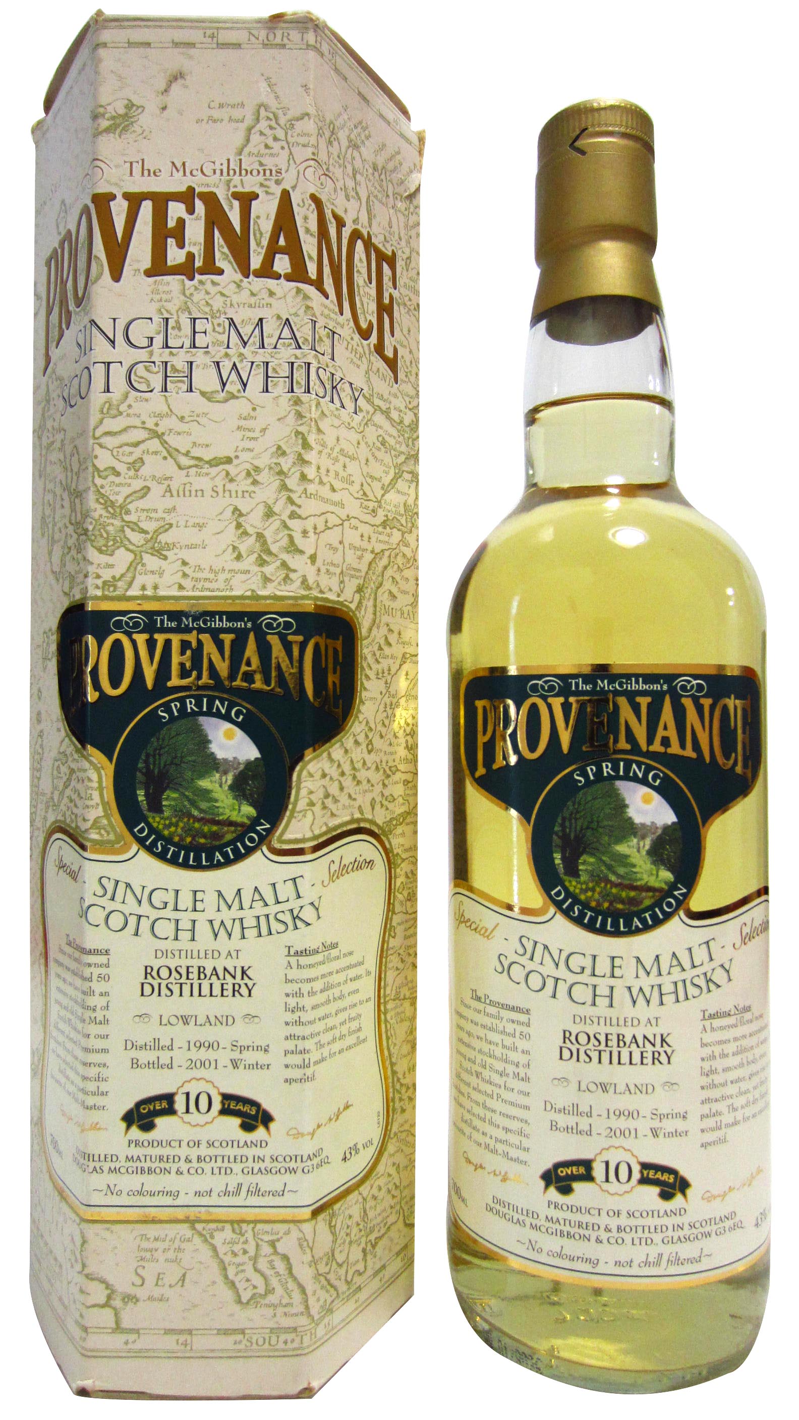 Rosebank (silent) The McGibbon's Provenance Single Malt Scotch Whisky
