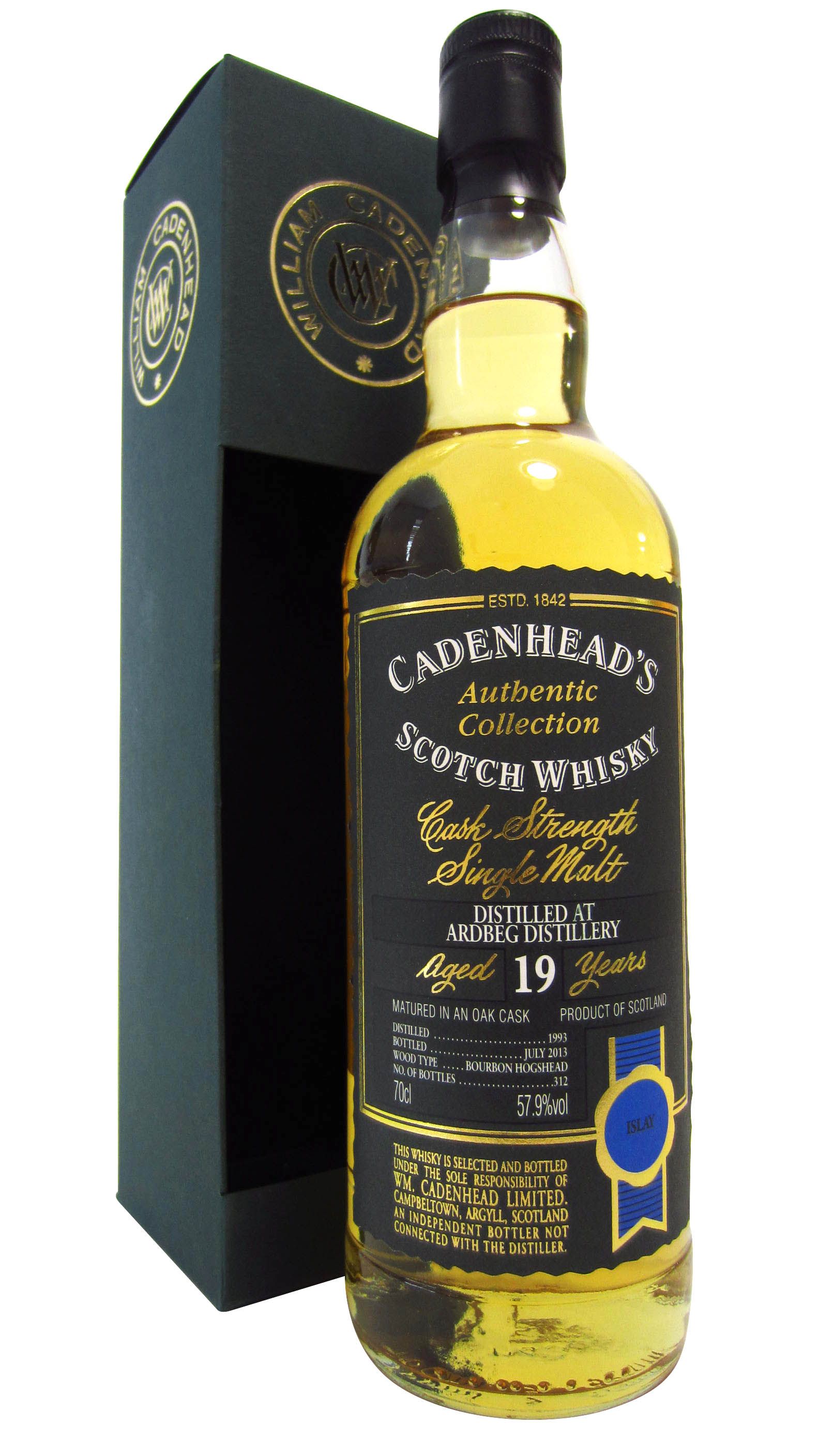 Ardbeg Cadenhead's Authentic Collection Single Malt Scotch Whisky
