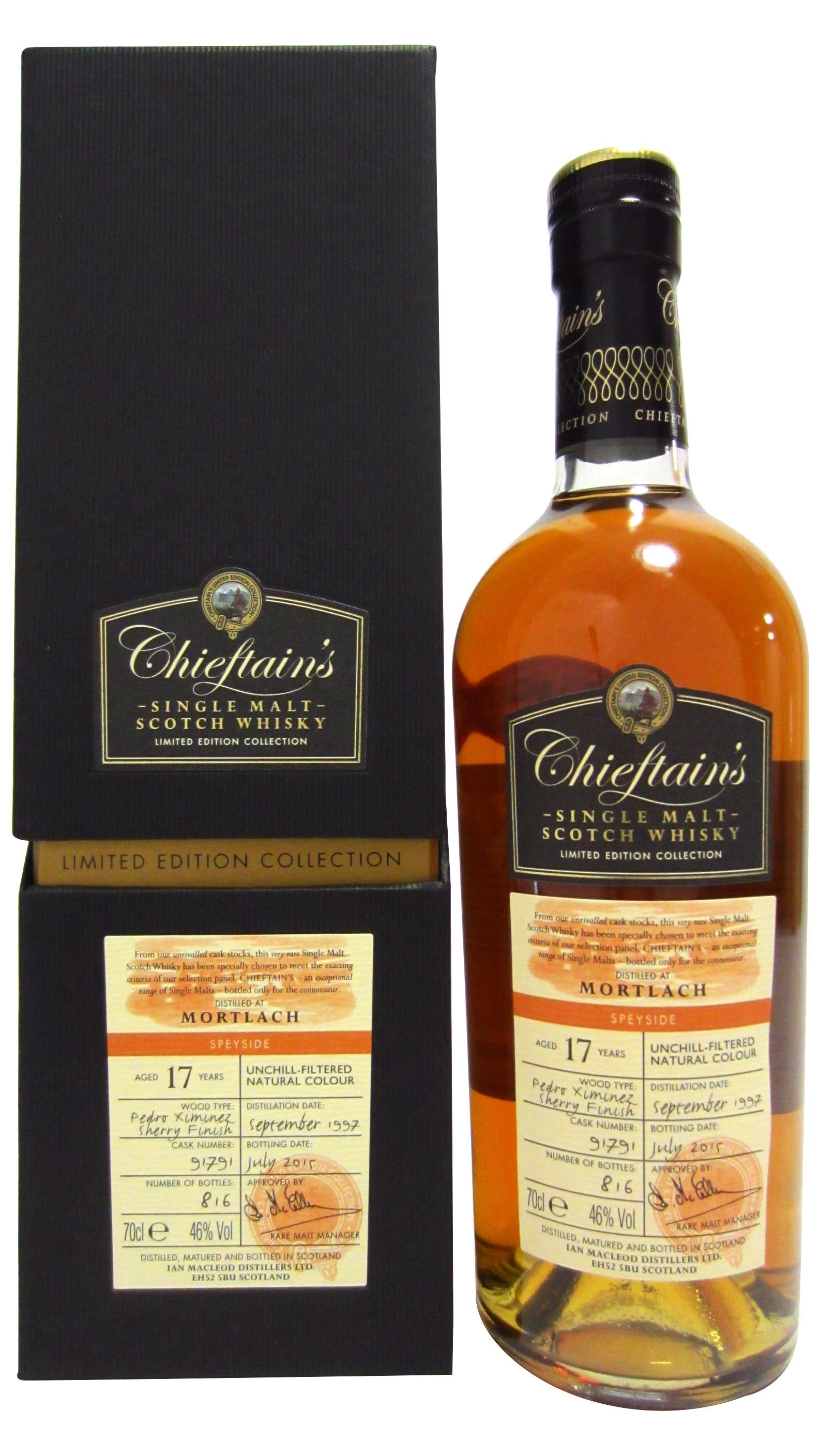 Mortlach Chieftain's Single Cask #91791 Whisky