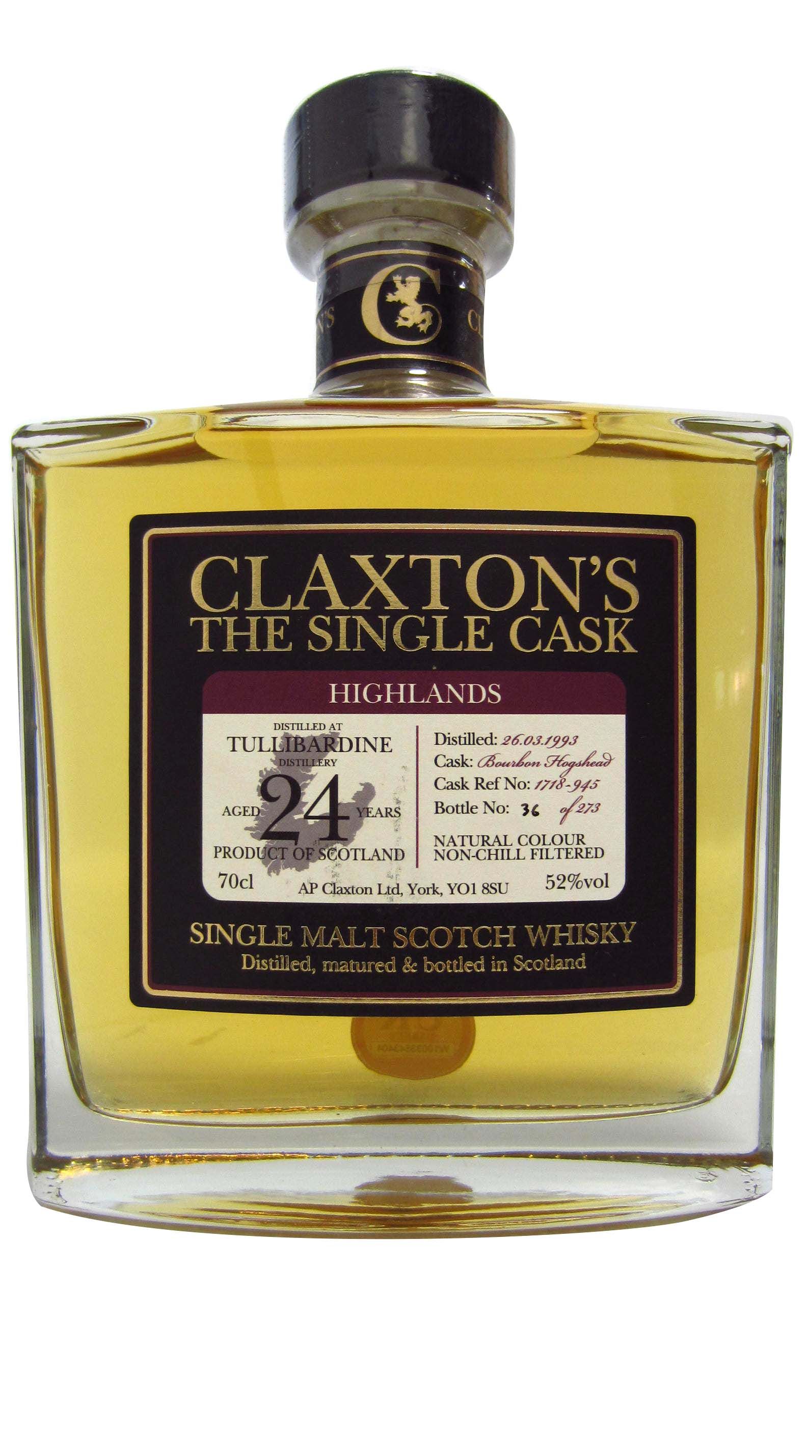 Tullibardine Claxton's Single Cask Whisky