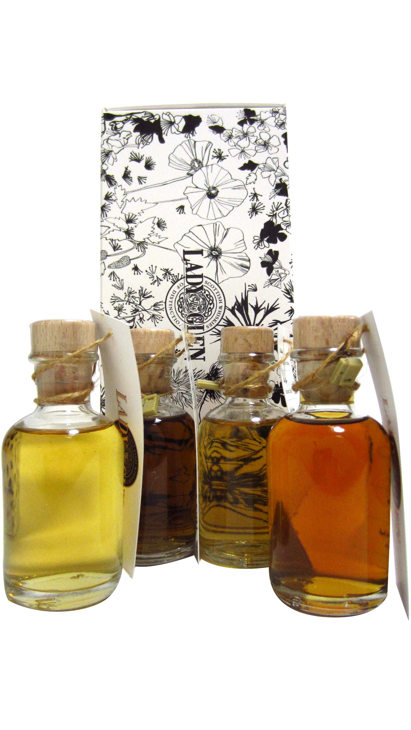 Multiple Distillery Packs Lady Of The Glen Whisky (4 × 50 mL) Miniature Gift Pack