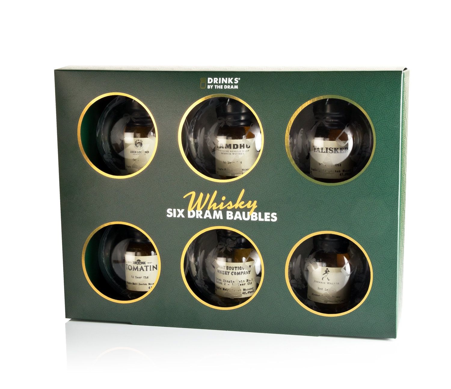 Drinks By The Dram Box Of Six Christmas Whisky Baubles