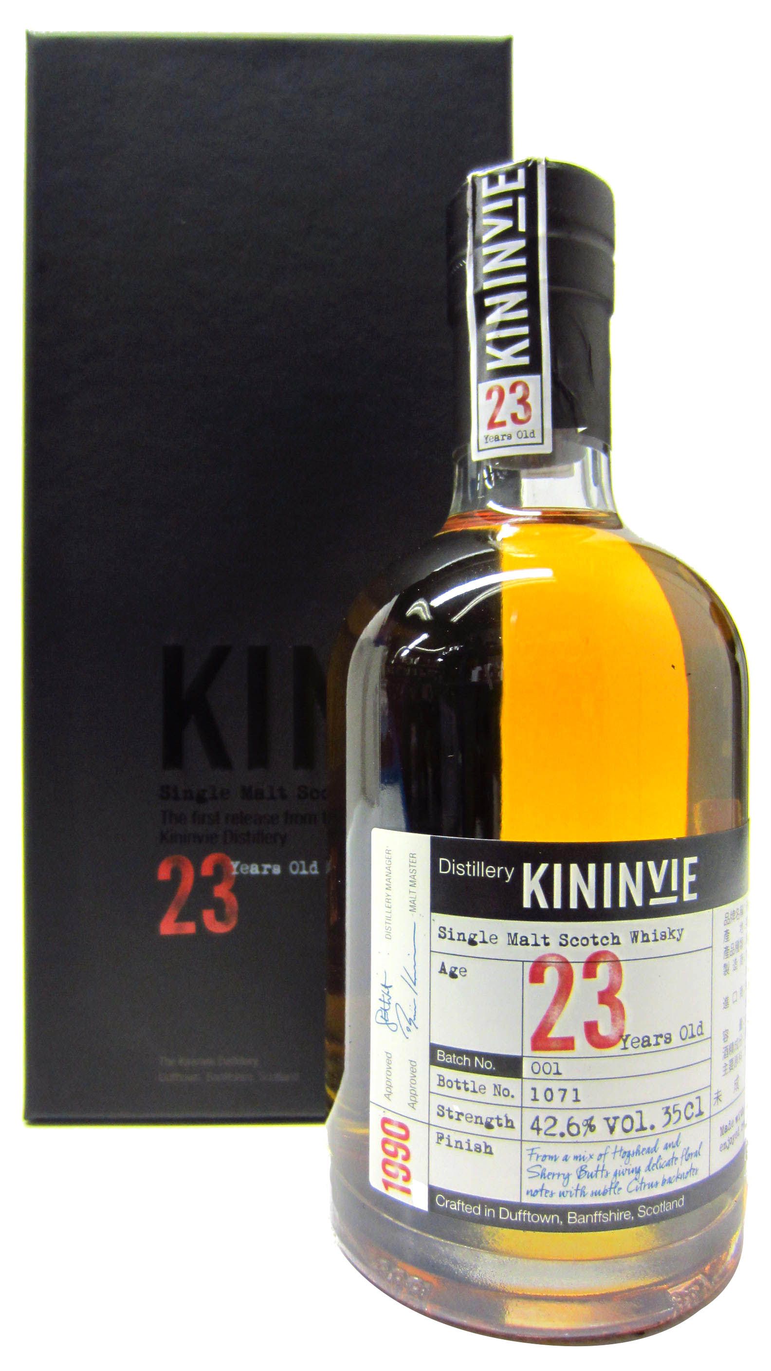 Kininvie Batch #001 Single Malt Scotch Whisky