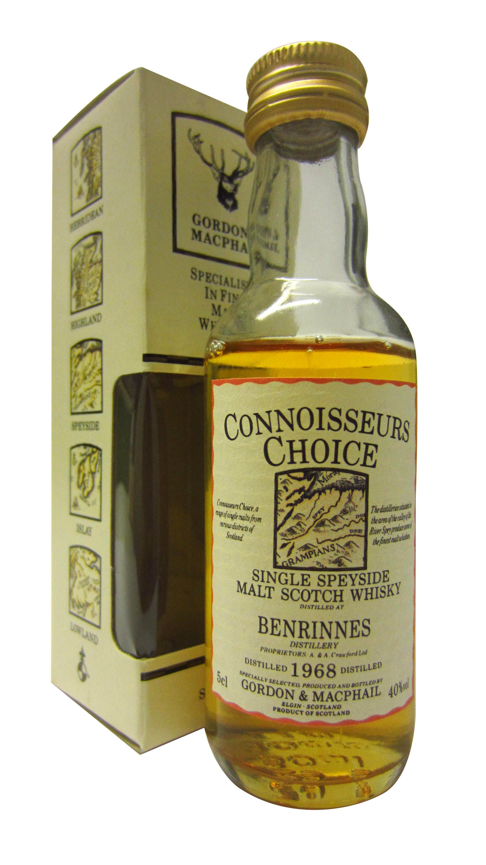 Benrinnes Connoisseurs Choice Single Malt Scotch Whisky Miniature