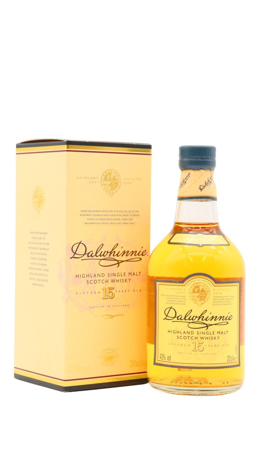 Dalwhinnie - 15 year old Highland Single Malt Scotch Whisky 20cl