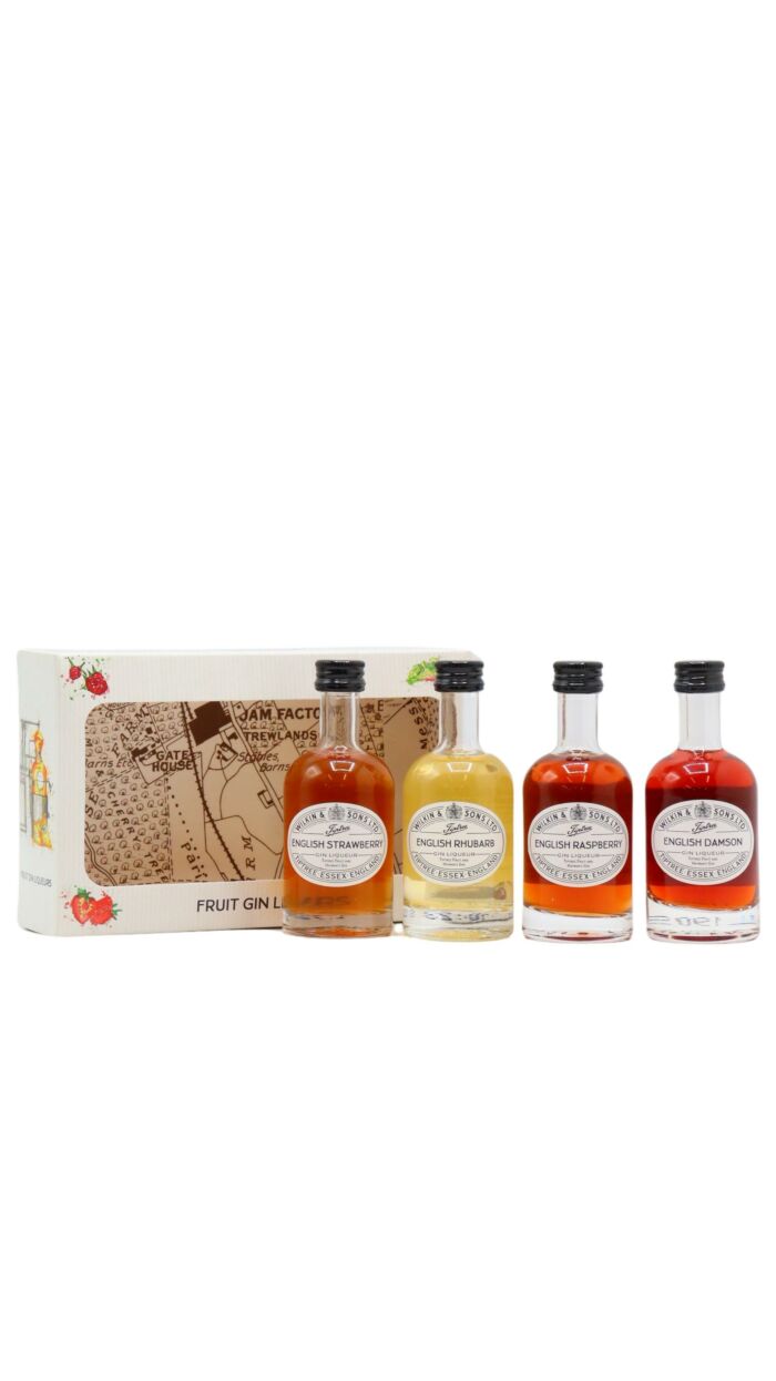 Tiptree Miniature Gift Pack 4 x 5cl Fruit Gin Liqueur 5cl x 4 28 ABV