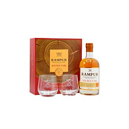 RAMPUR DOUBLE CASK ウイスキー 750ml グラス付き Rampur Indian Double Cask Single Malt Whisky with 2 Glasses