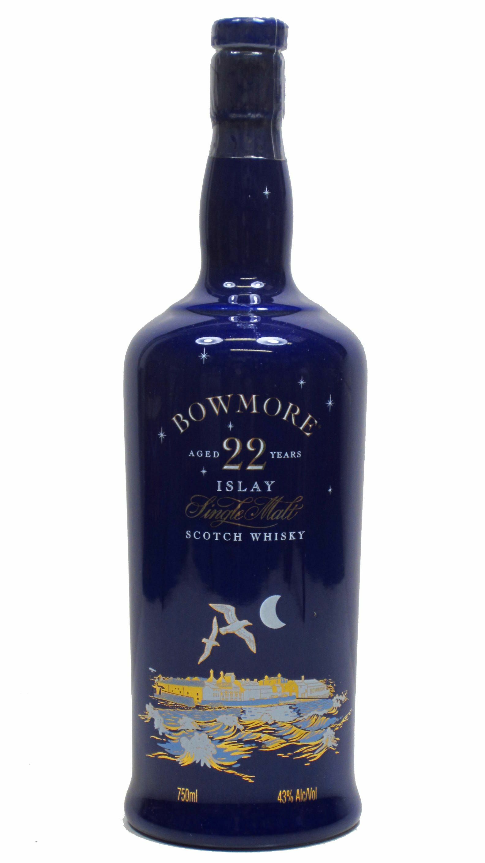 Bowmore - 22 year old Blue Buchan Seagull Ceramic Bottling Islay