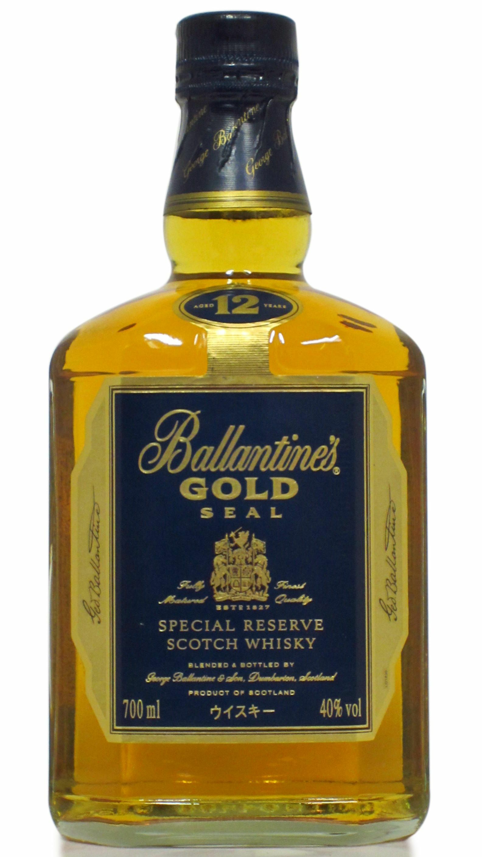 Ballantines - 12 year old Gold Seal Special Reserve Whisky 70cl 40
