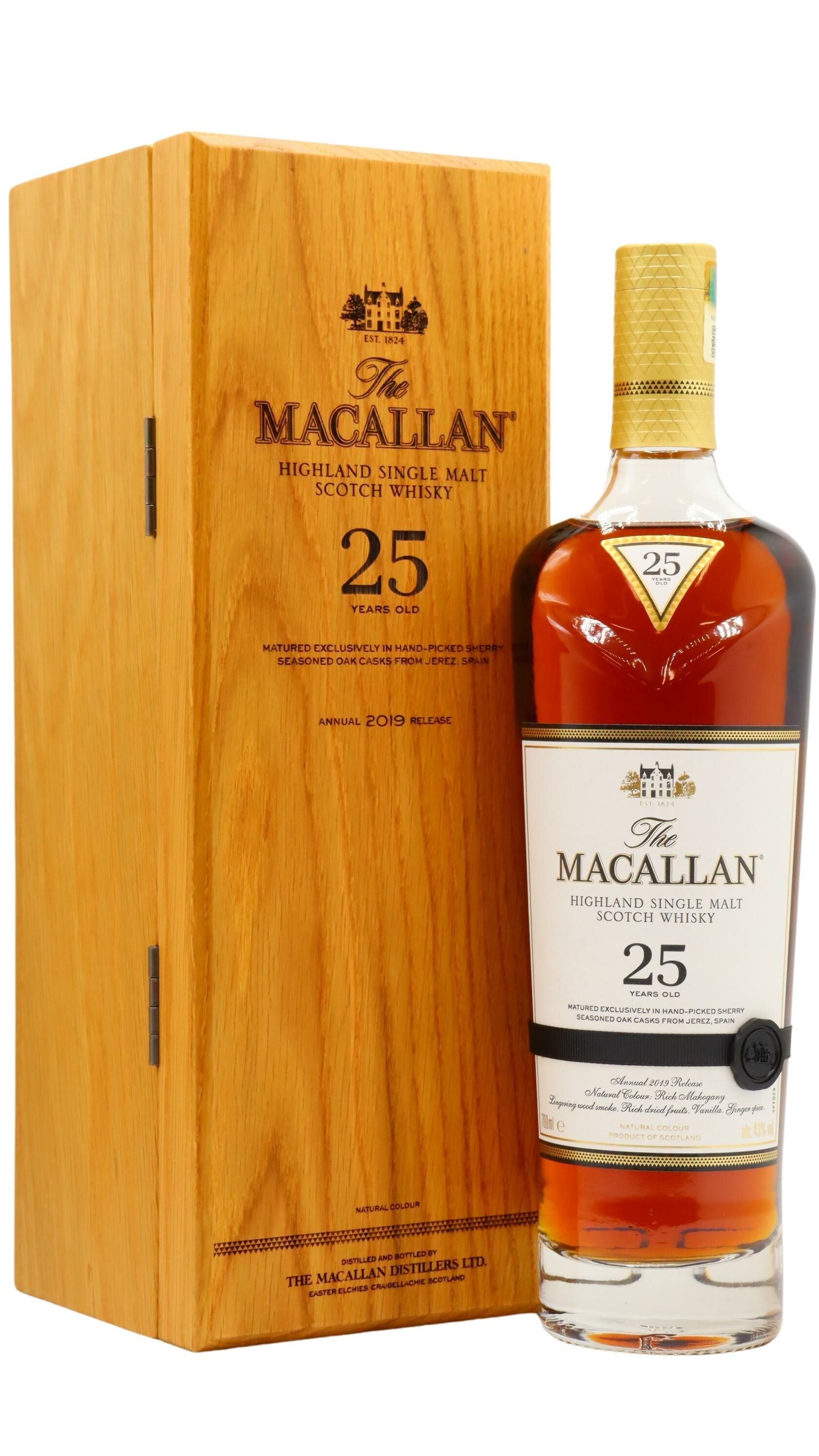 The Macallan - 25 year old 2019 Release Sherry Oak Highland Single