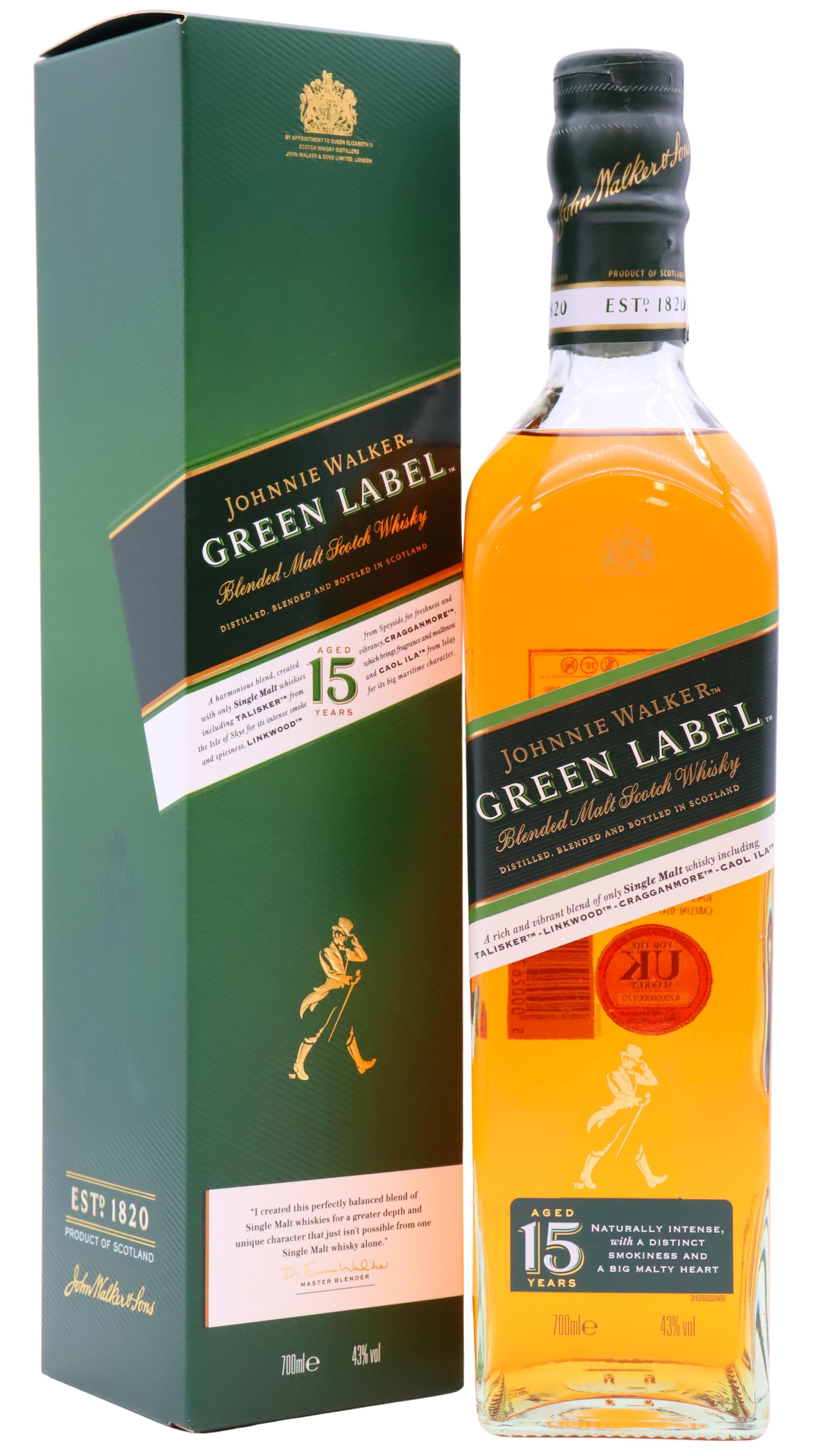 Johnnie Walker - 15 year old Green Label Blended Scotch Whisky