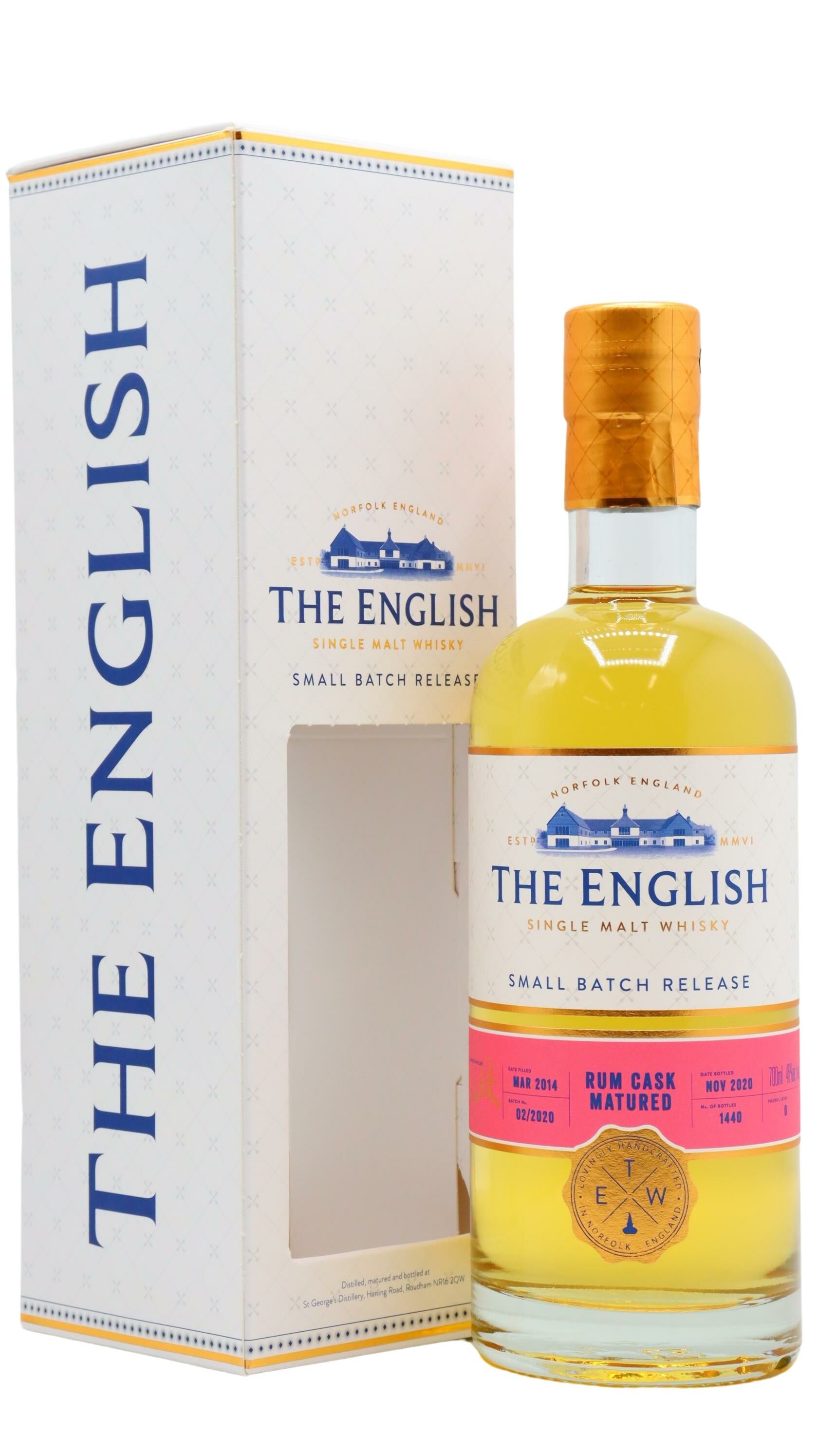 The English - Small Batch Rum Cask Finish Single Malt 2014 Whisky