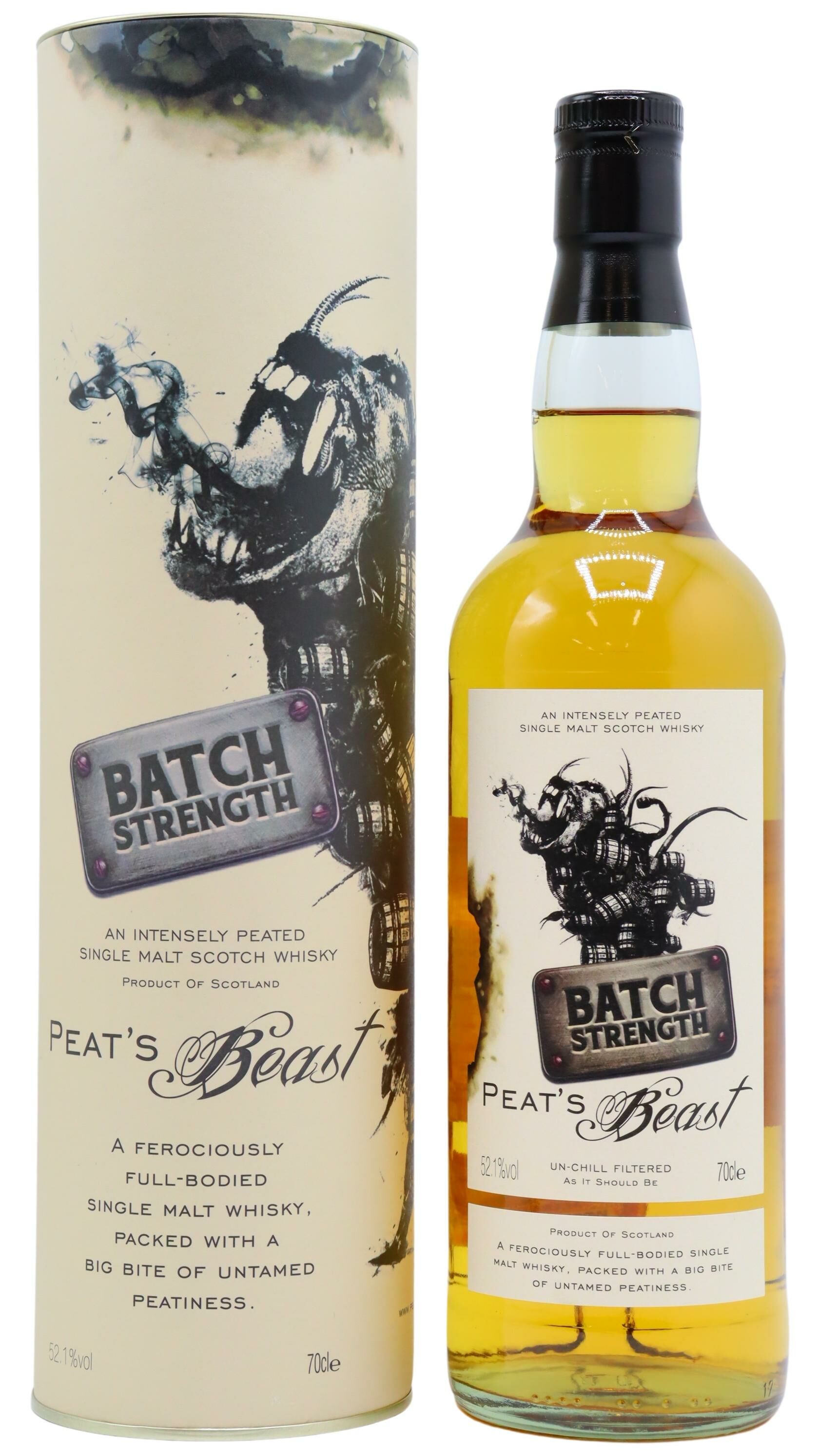 Peats Beast - Batch Strength Whisky 70cl 52.1% ABV | Hard To Find