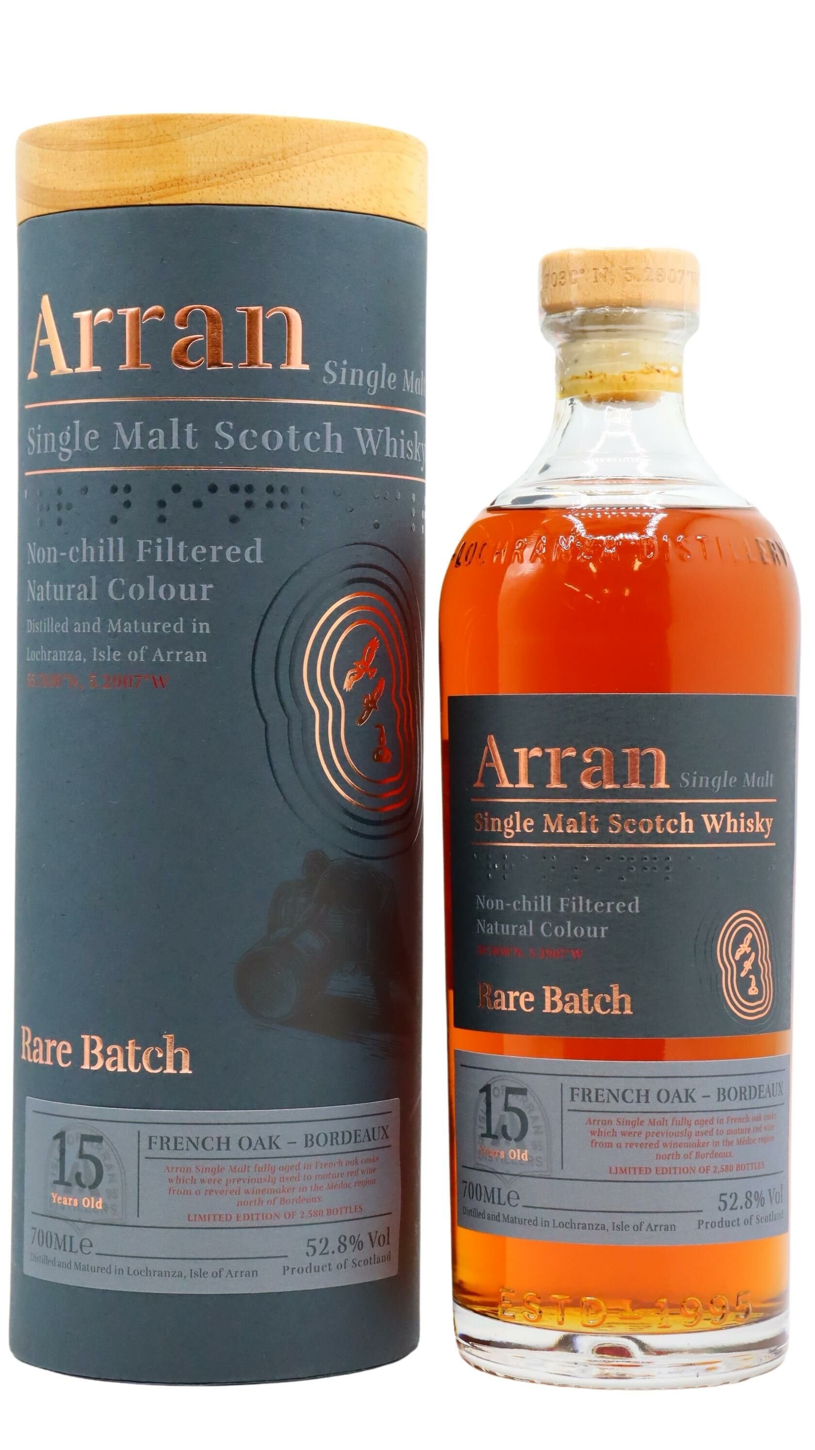 Arran - 15 year old Rare Batch French Oak Bordeaux Single Malt