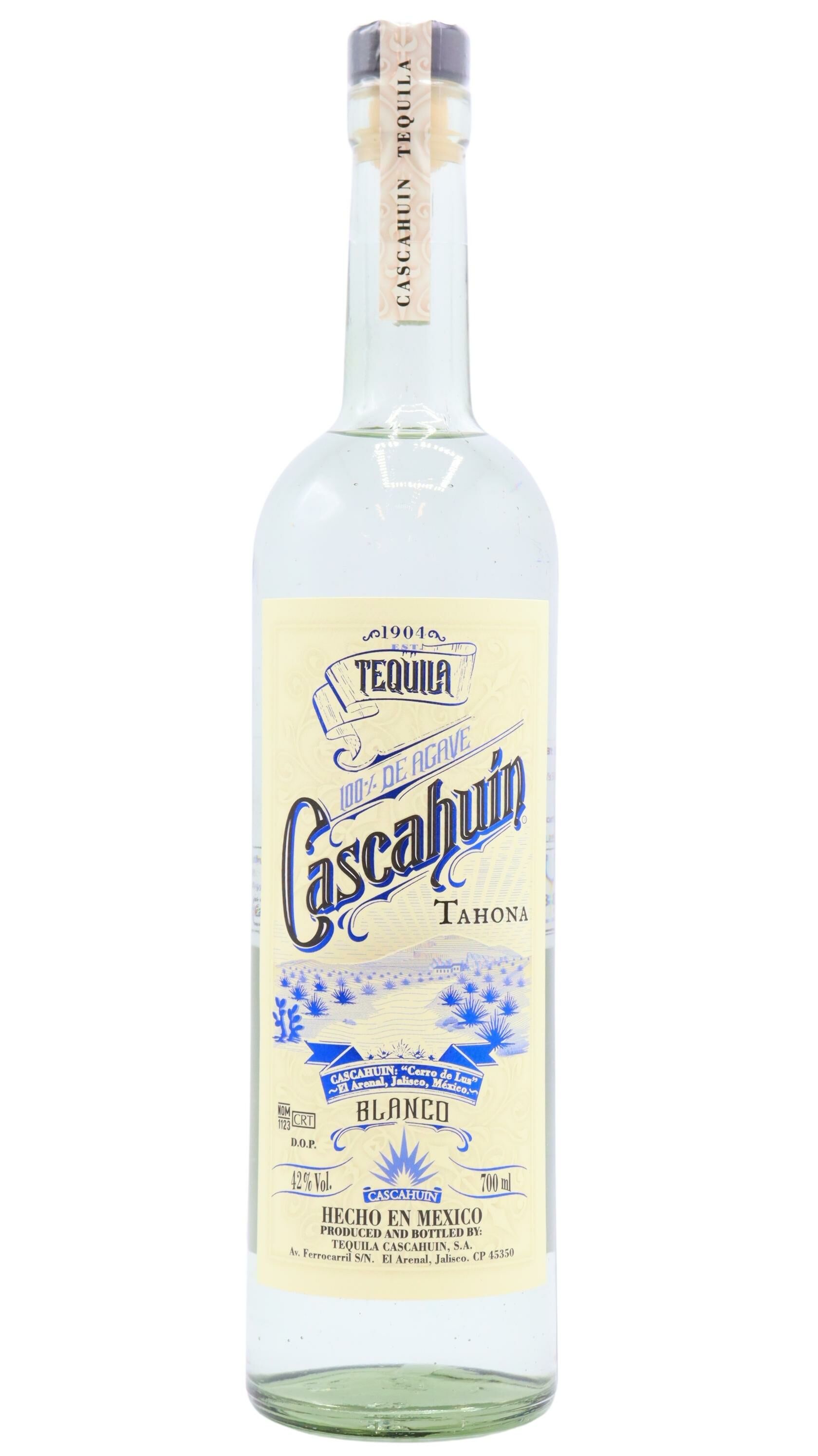 Cascahuin - Blanco Tahona Tequila 70cl 42% ABV | Hard To Find