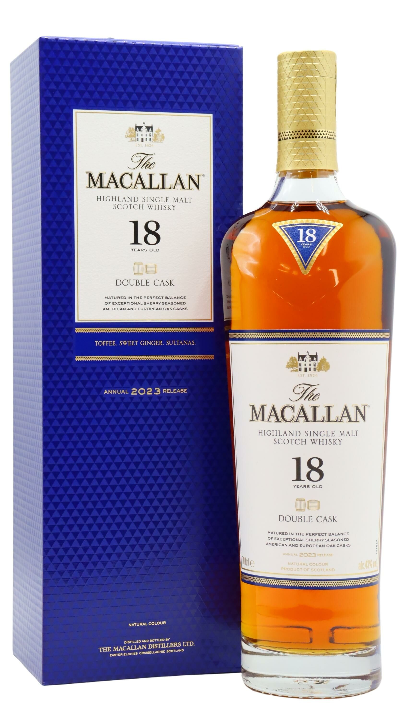 Macallan - 2023 Release Double Cask Highland Single Malt Scotch 18