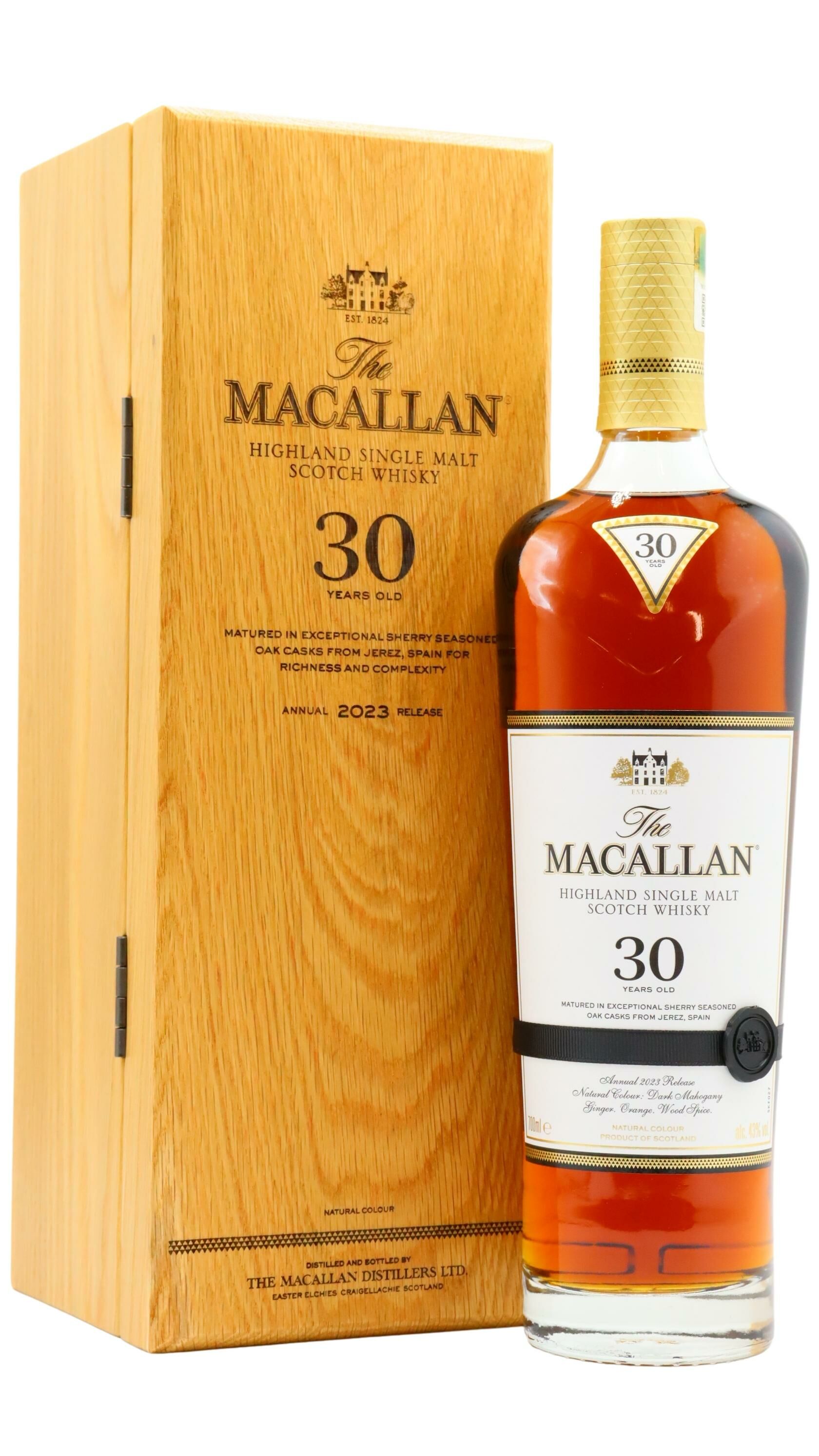 Macallan - Sherry Oak Highland Single Malt 2023 Release 30 year