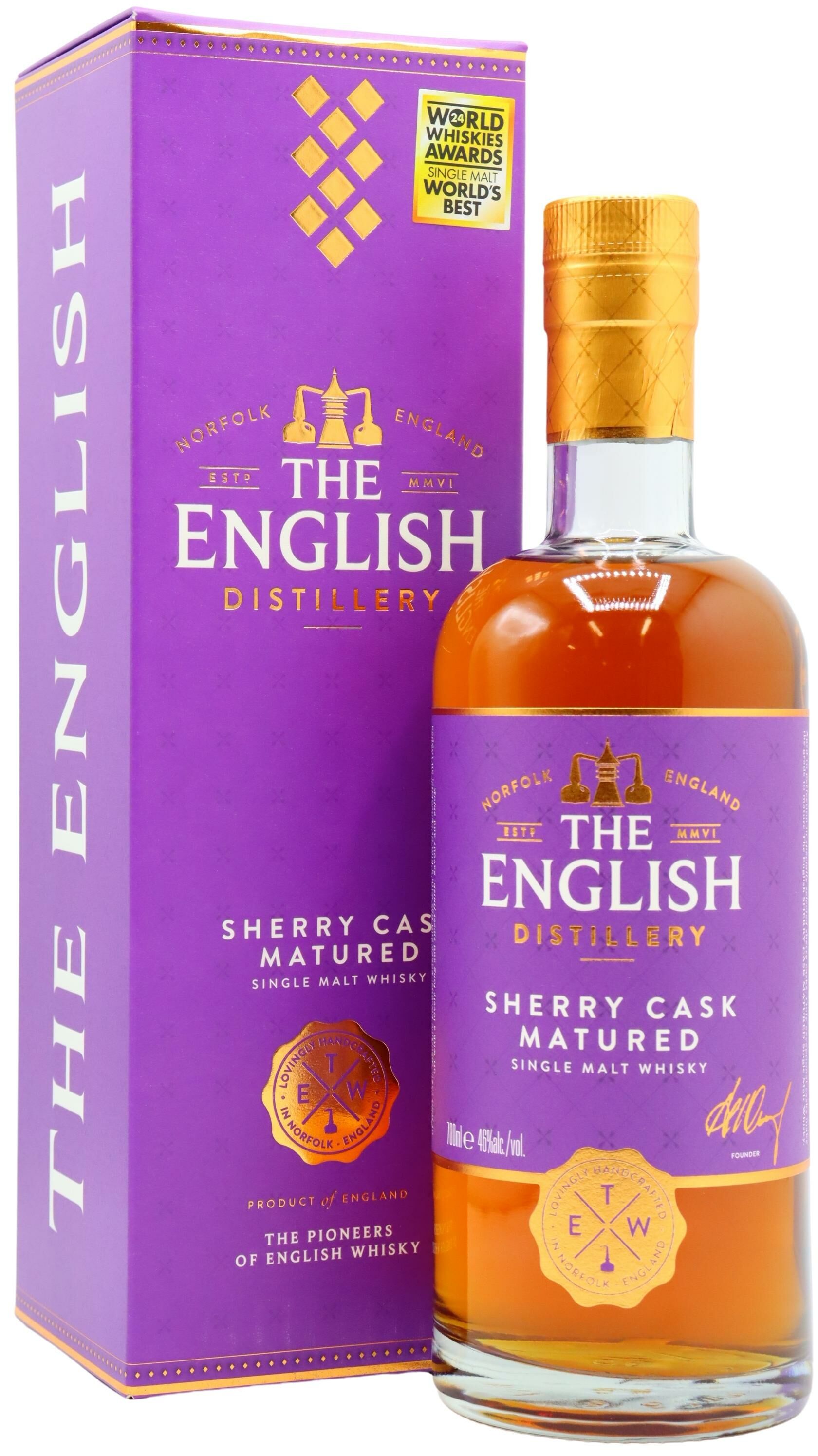 The English - Sherry Cask Matured Whisky 70cl 46% ABV | Hard