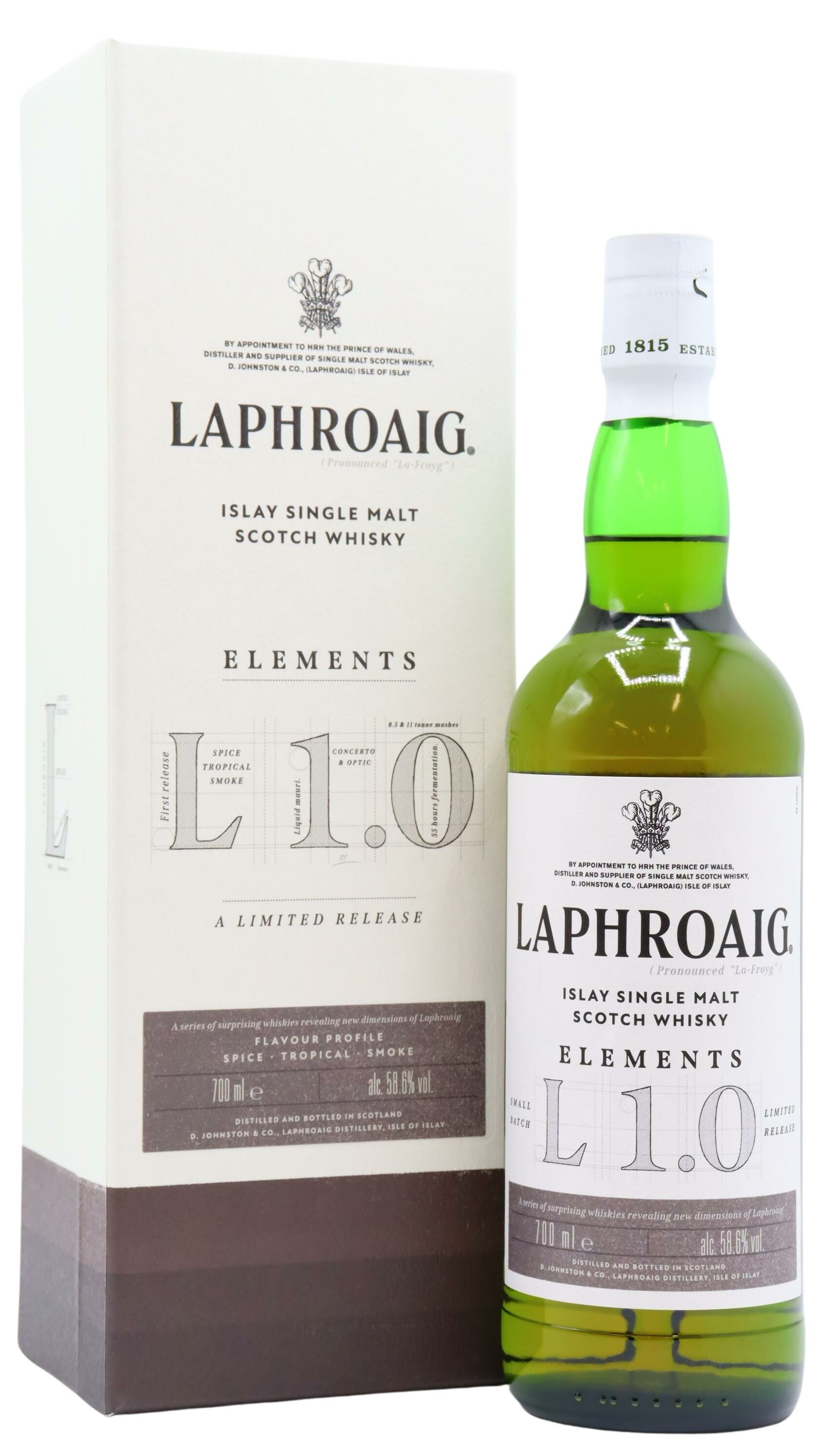 Laphroaig - Elements 1.0 Single Malt Scotch Whisky 70cl 58.6% ABV
