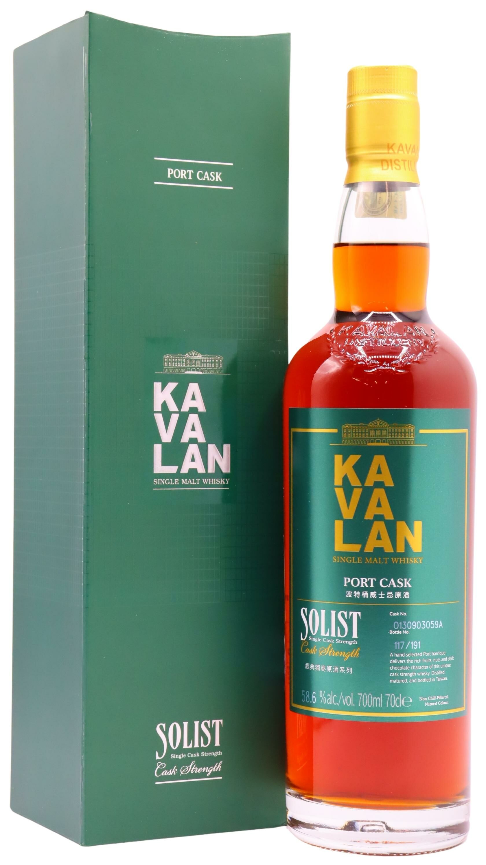 Kavalan - Solist Port Single Cask #059A Whisky 70cl 58.6% ABV