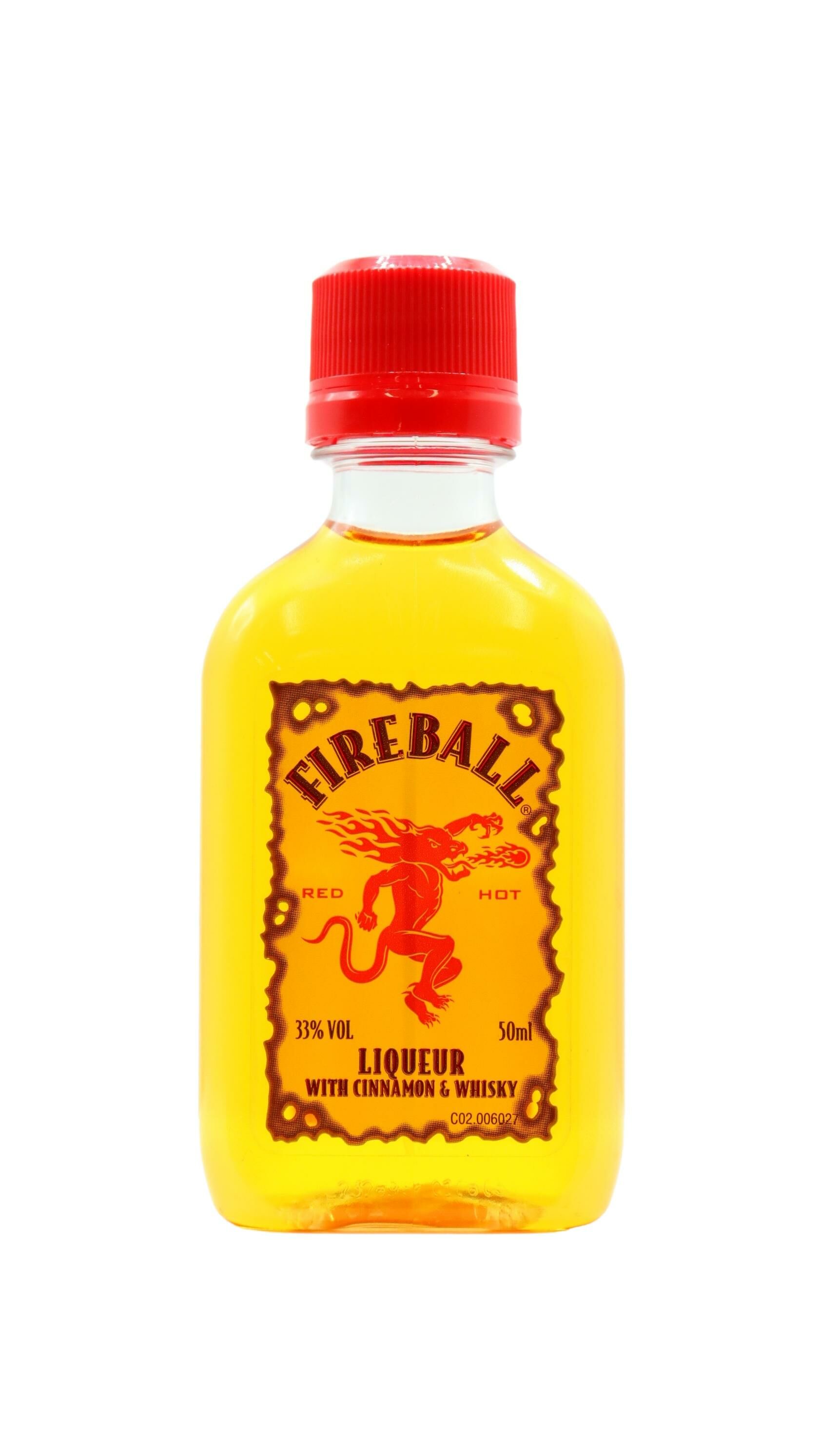 MON fireball ポリッシュ　マニトウMINUTE Fireball - Cinnamon Whisky Liqueur 5cl 33% ABV Miniature | Hard To